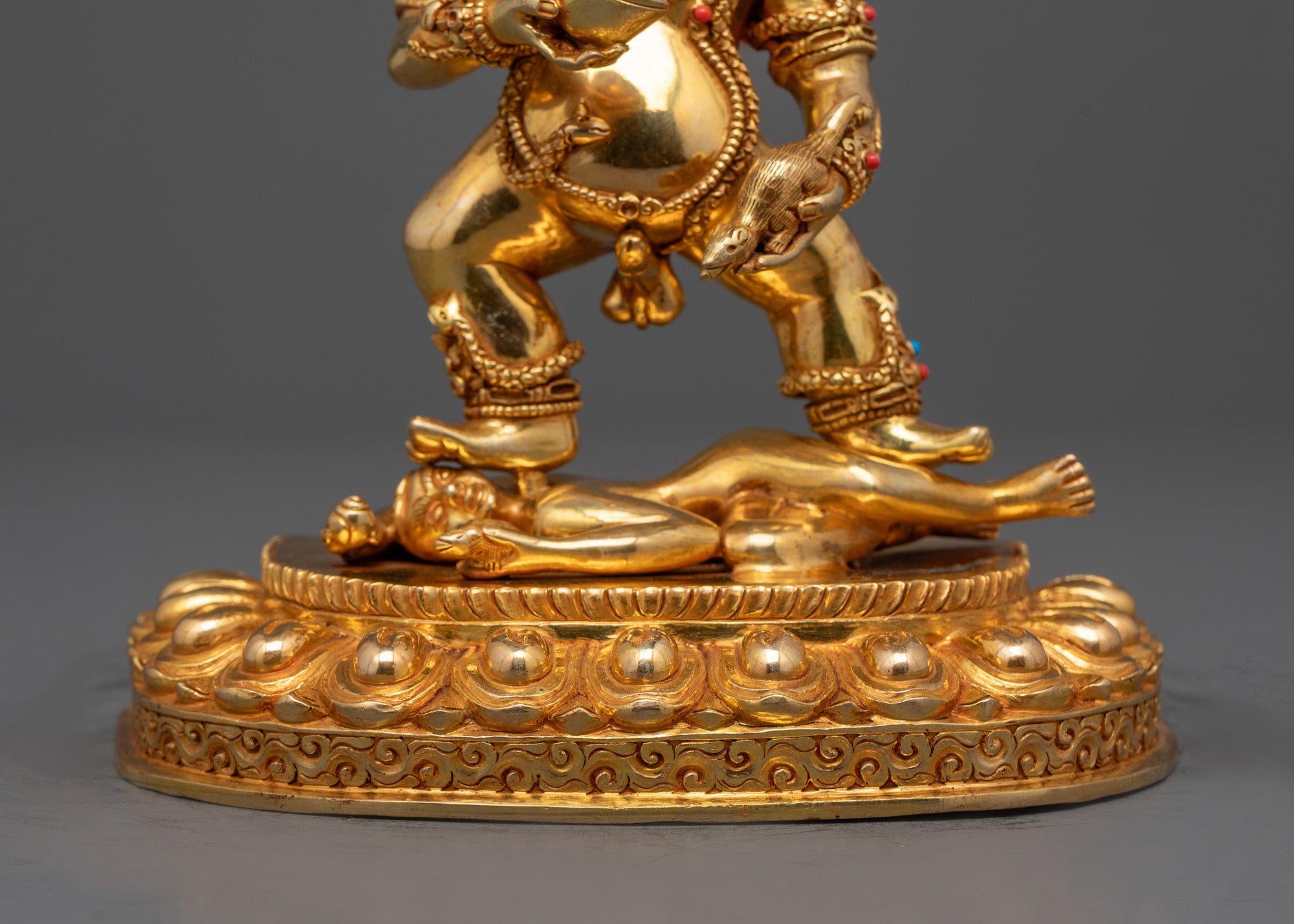 Black Dzambhala Statue | Fierce Wealth Protector in Tibetan Buddhism