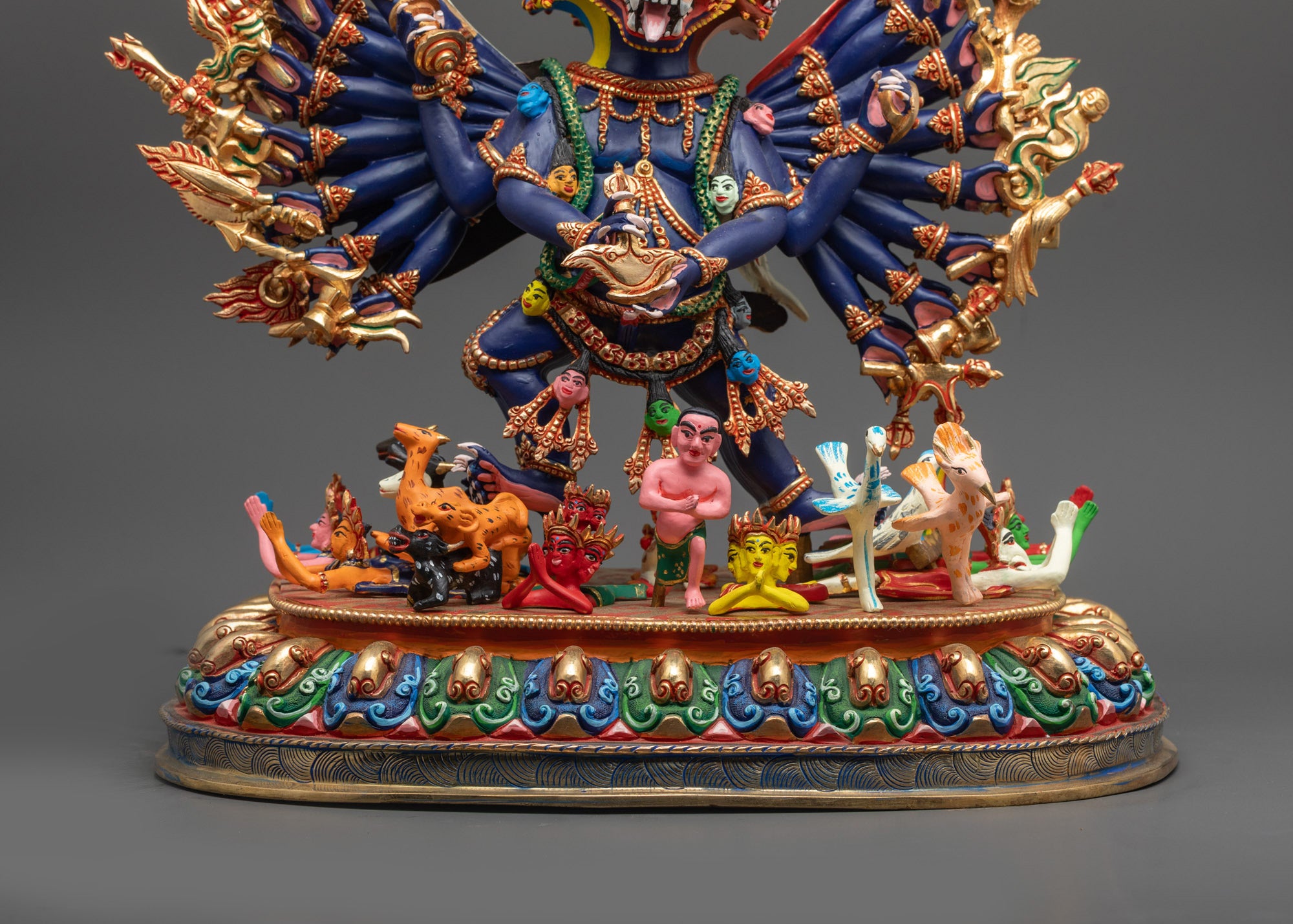 Himalayan Yamantaka Statue | Traditional Nepalese Buddhist Art
