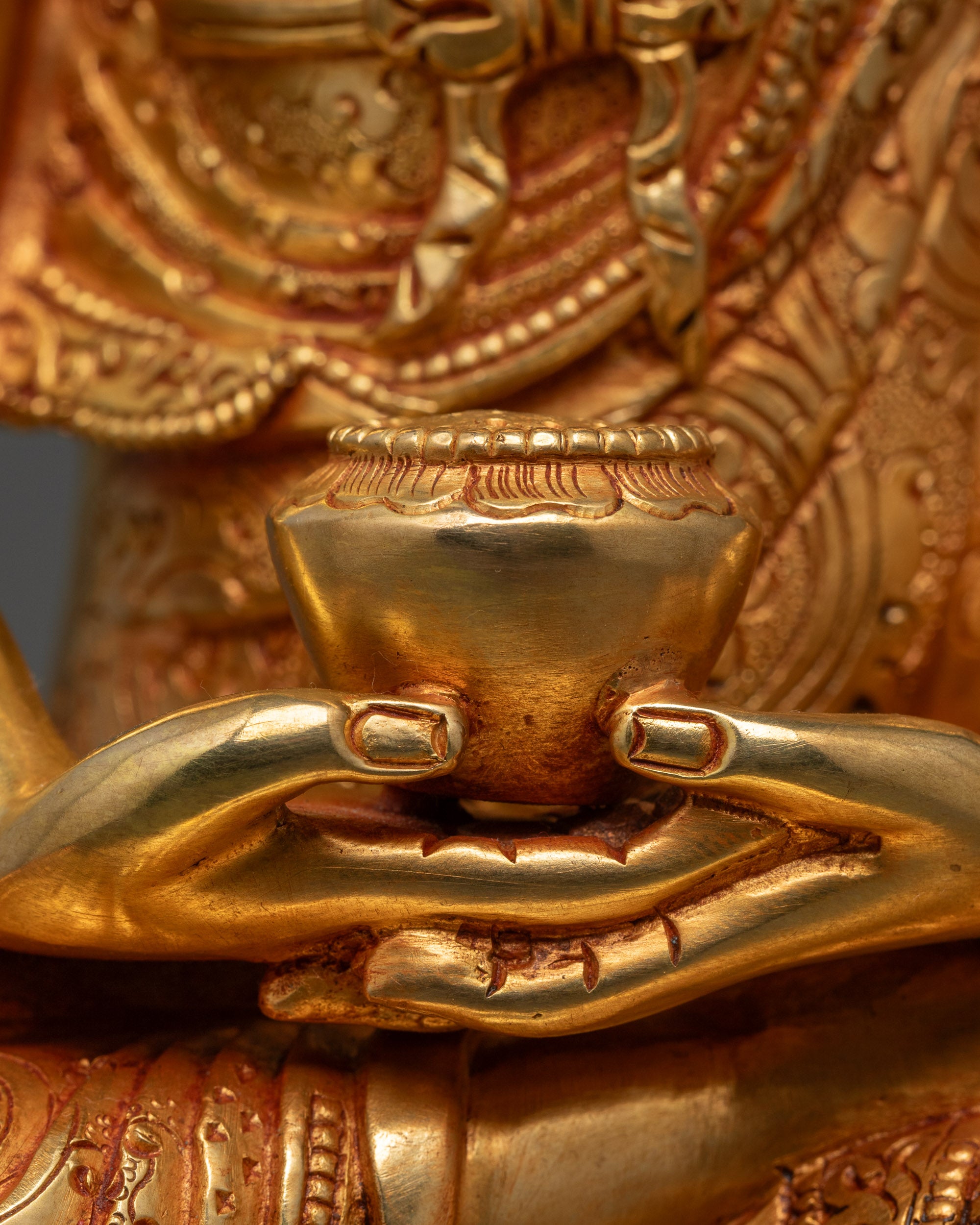 Amida Nyorai Statue | Traditional Nepalese Lost-Wax Buddhist Sculpture