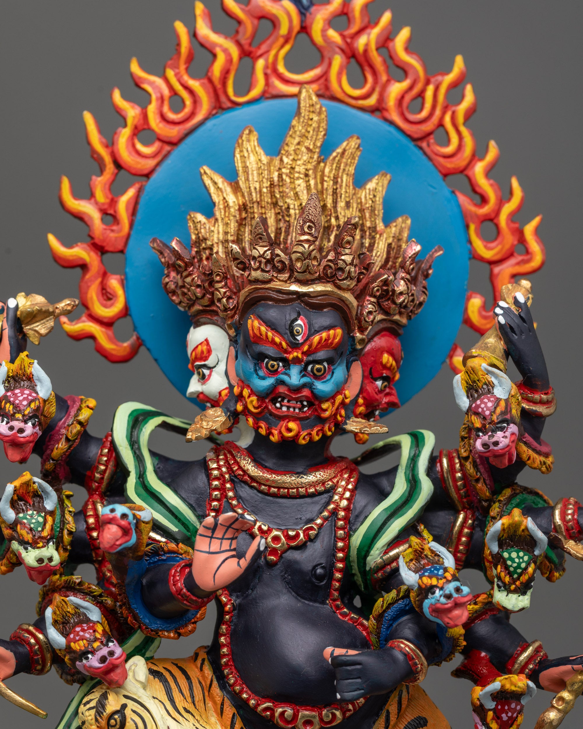 Handmade Ucchusma Statue | Authentic Nepalese Buddhist Art