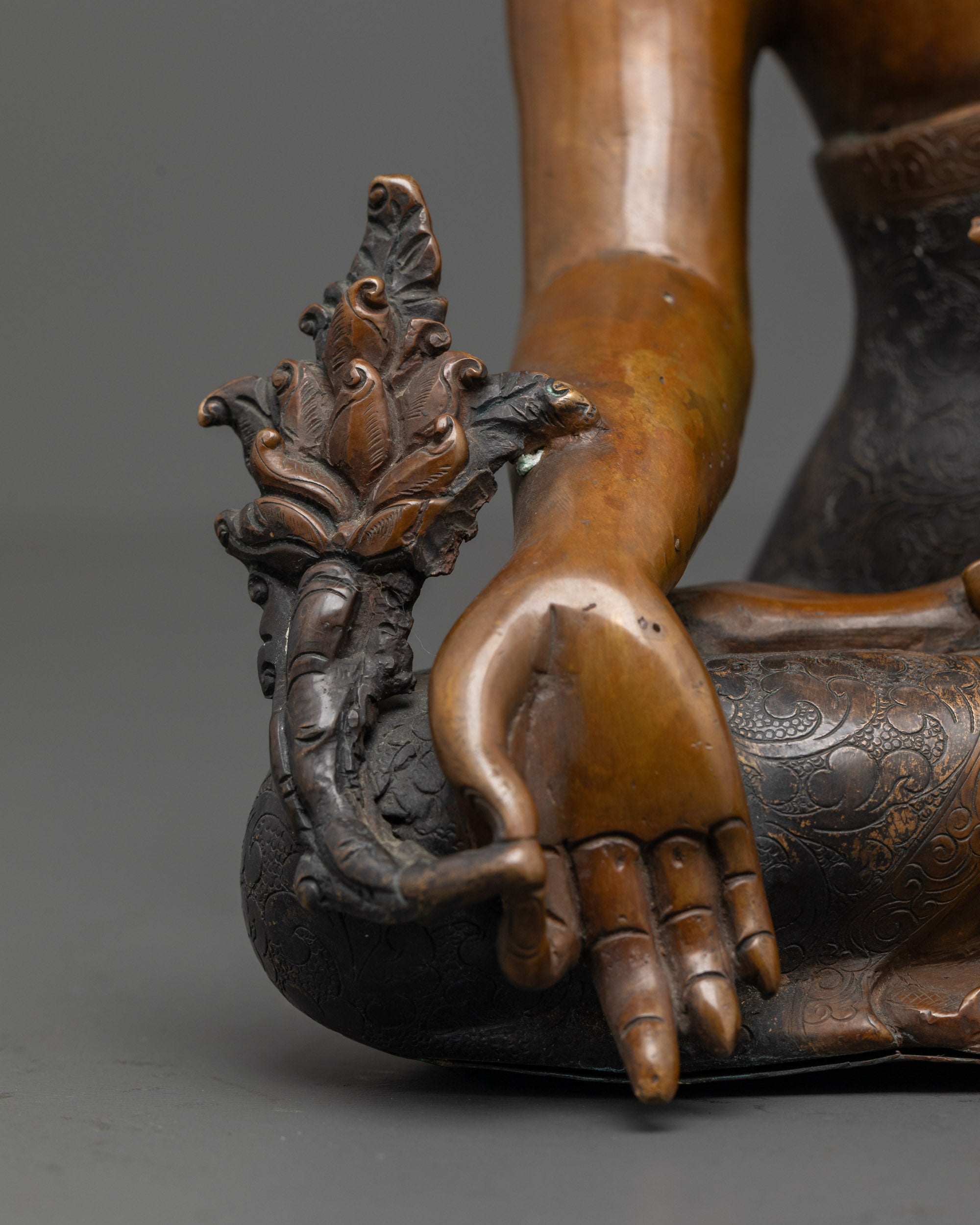 Oxidized Medicine Buddha Statue | Spiritual Gift for Healing & Peace