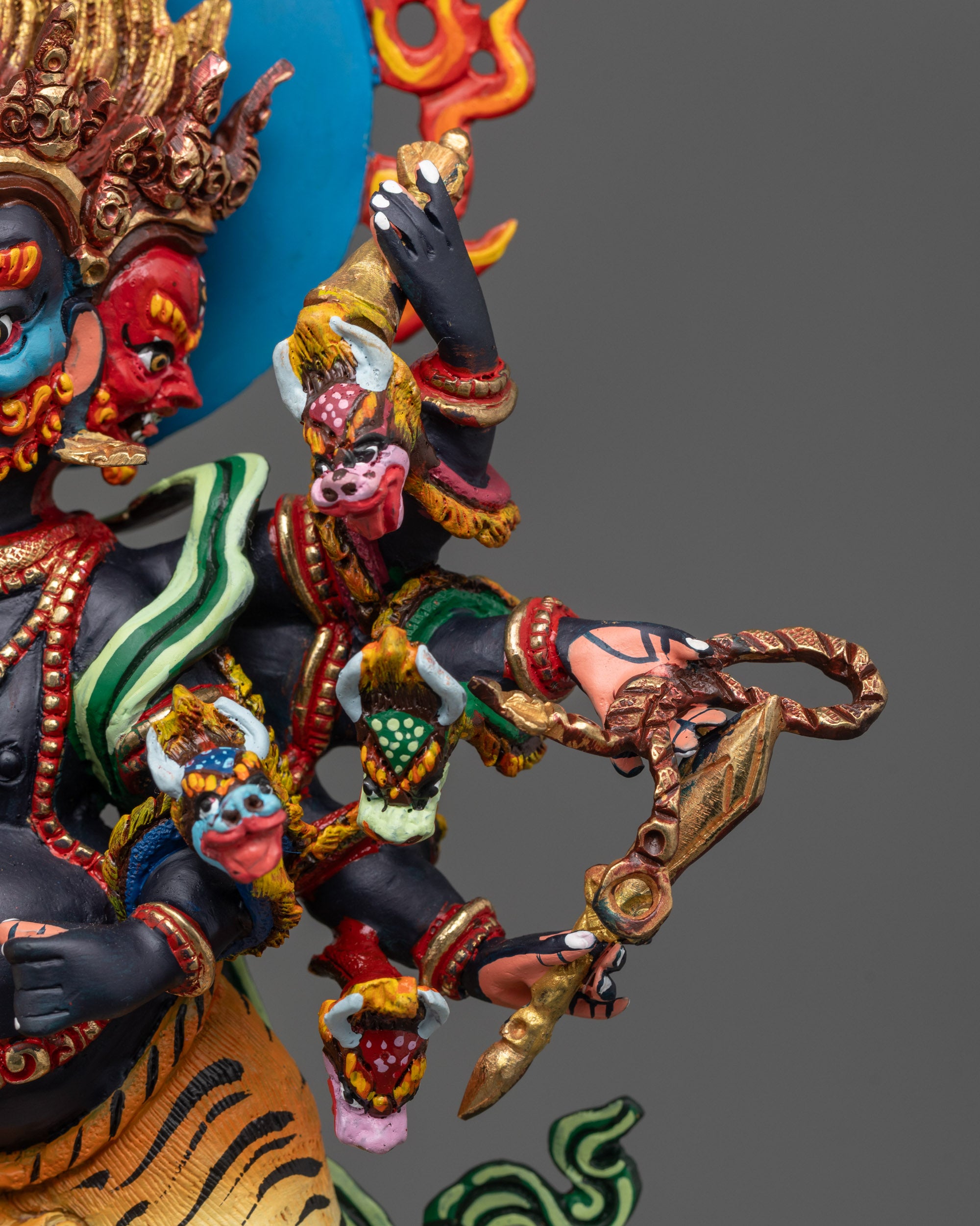 Handmade Ucchusma Statue | Authentic Nepalese Buddhist Art