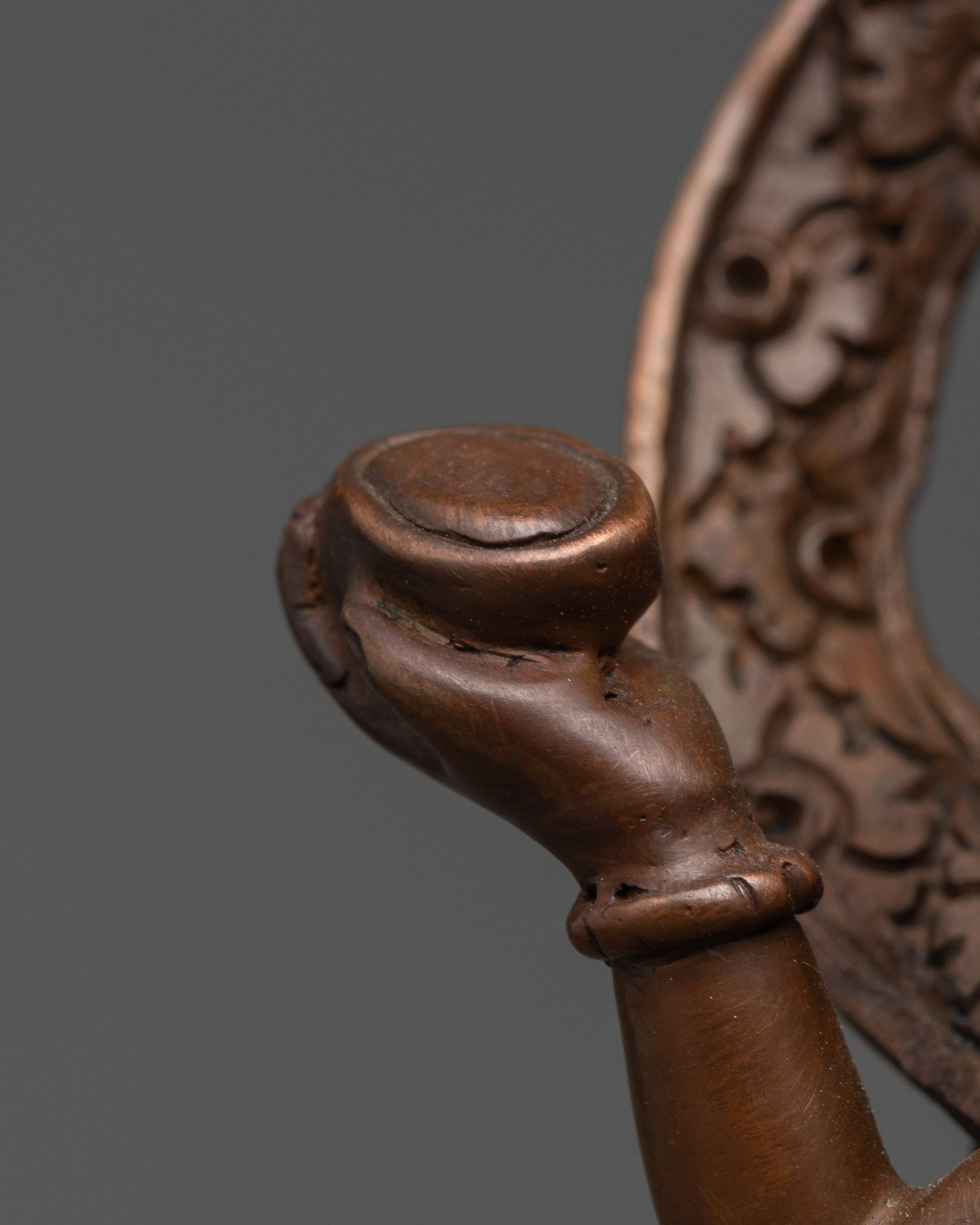 Tantric Chakrasamvara Consort Statue | Oxidized Copper Himalayan Art