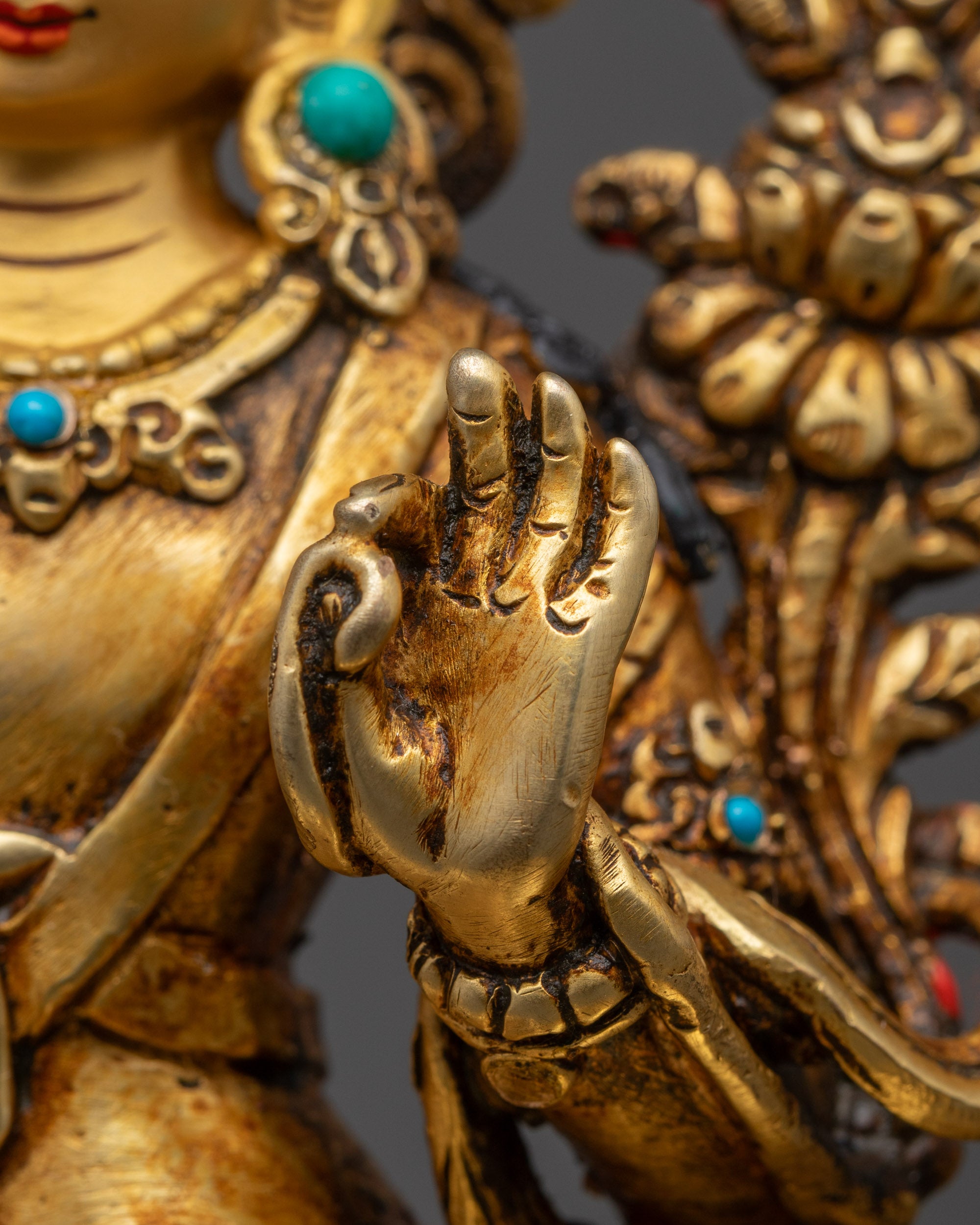 Simhada Manjushri Statue | Himalayan Bodhisattva of Insight and Clarity