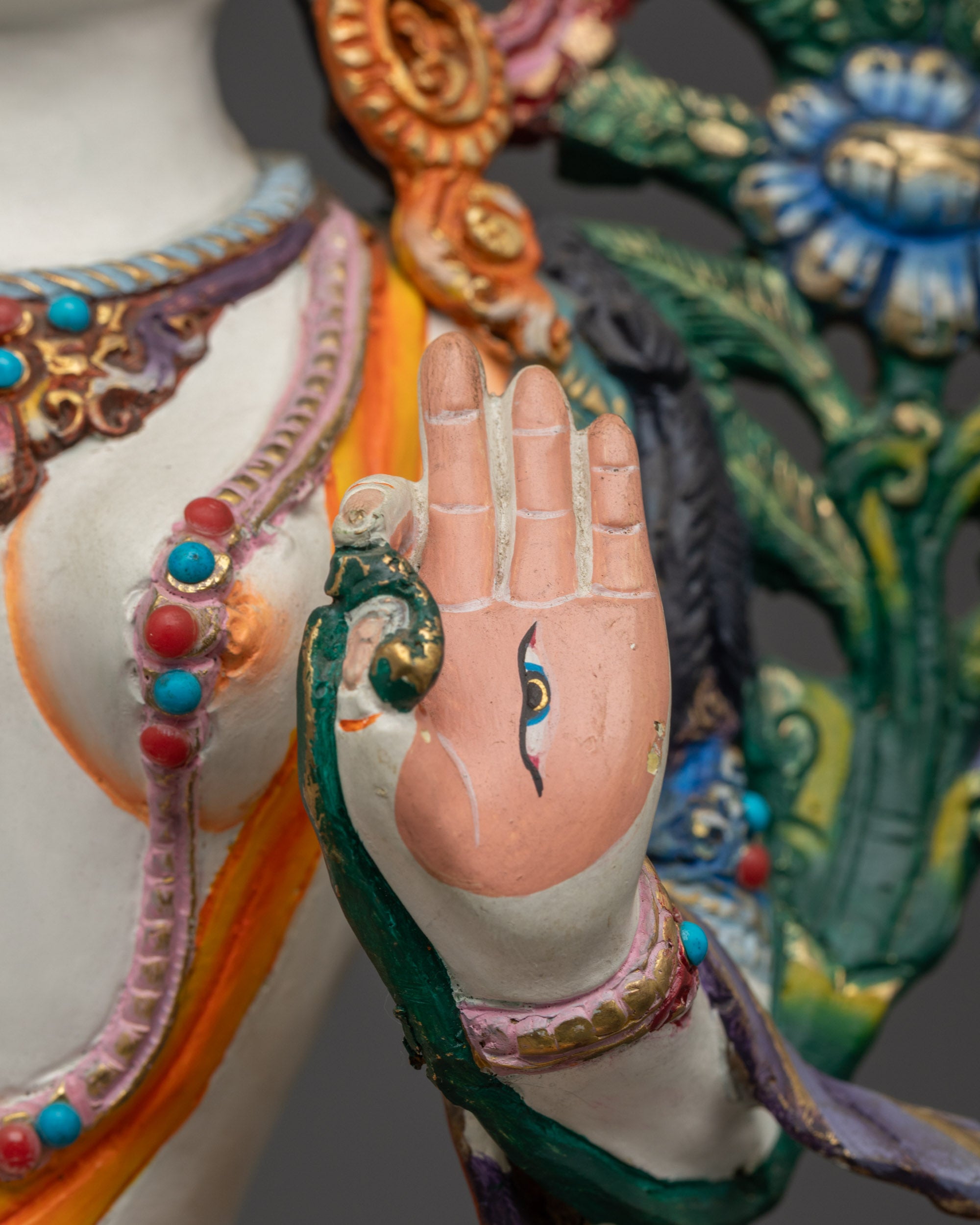 Seven-Eyed Jetsun Drolma Statue | Traditional Himalayan Spiritual Art