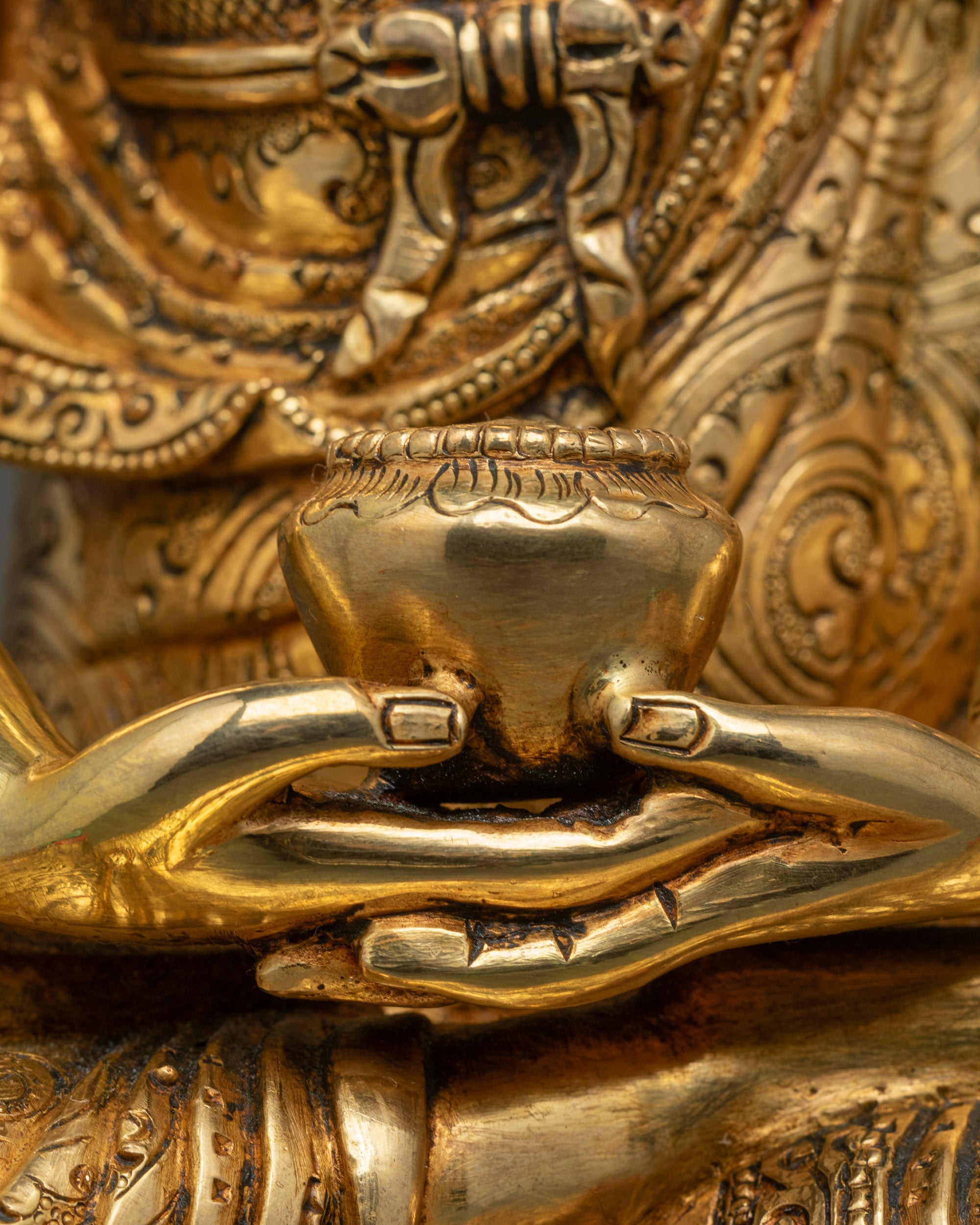 Artisan-Made Amitabha Buddha Statue | Traditional Buddhist Artwork