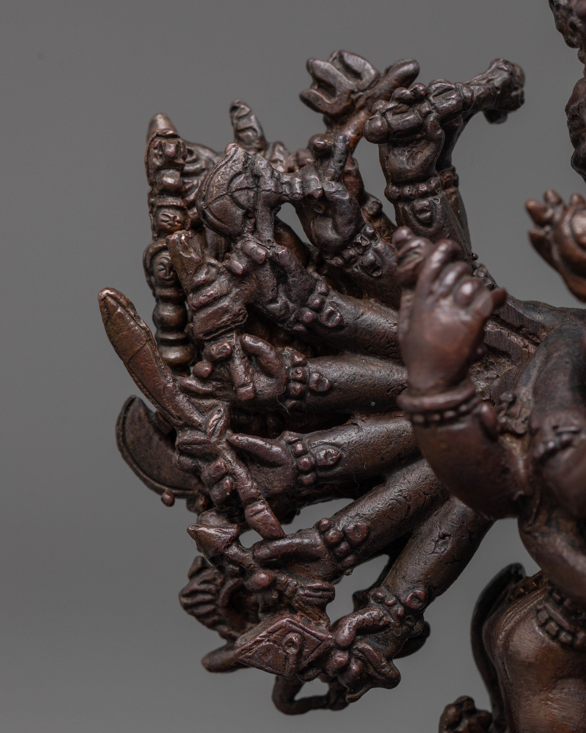 Stunning Oxidized Yamantaka Statue | Precision Machine-Made Design