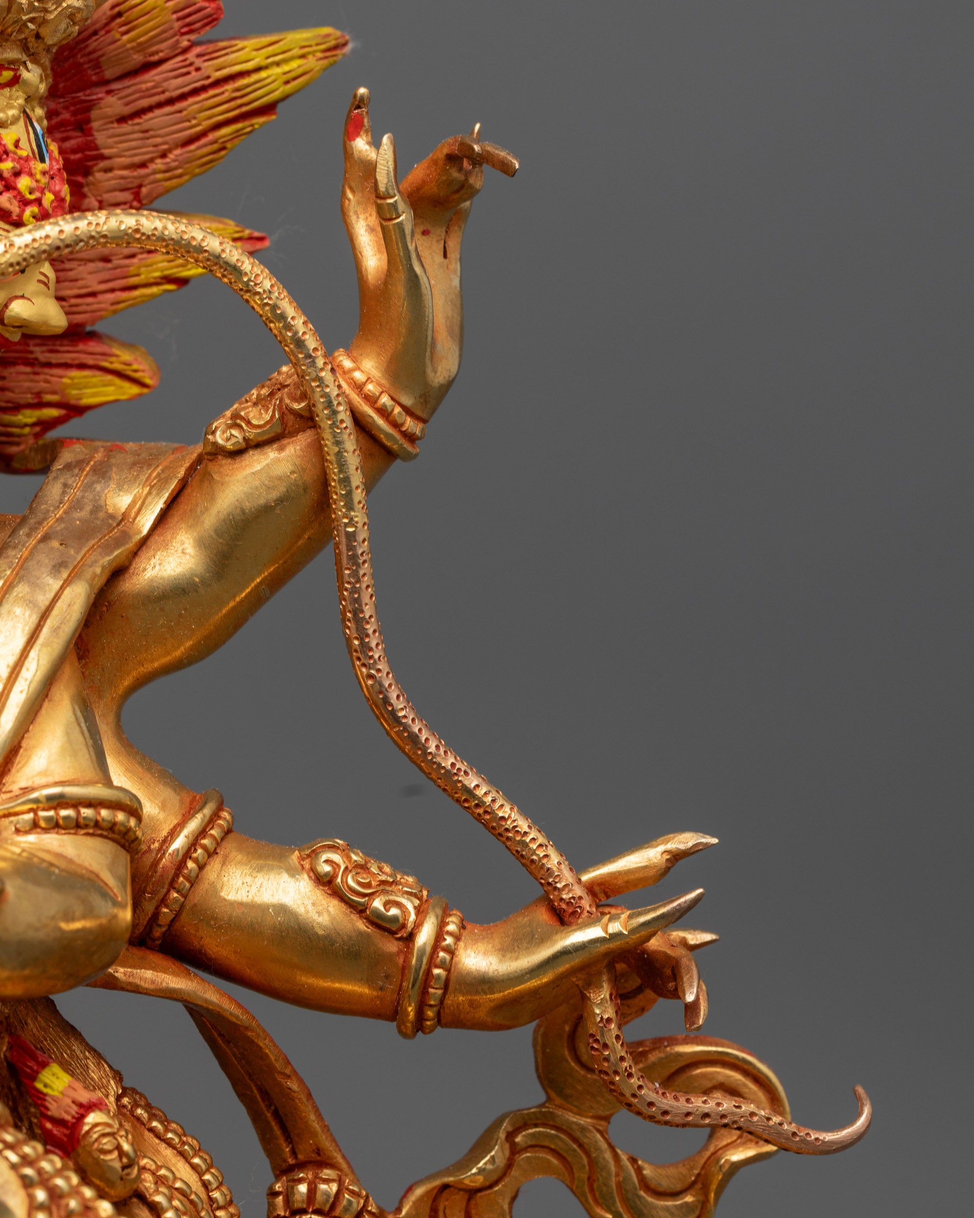 Mahachakra Vajrapani Consort Statue | Handmade Fierce Deity Sculpture