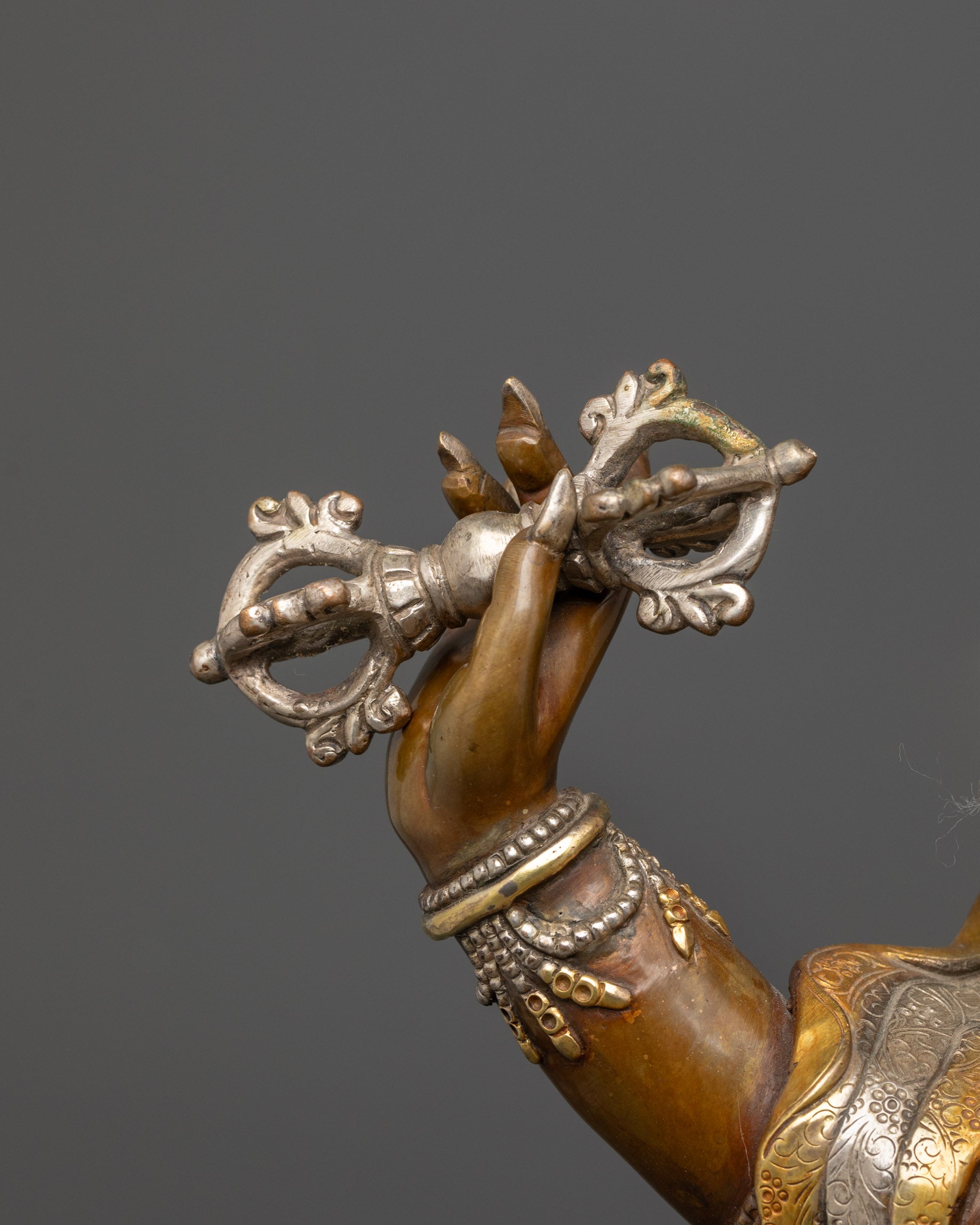 Protector Vajrapani Sculpture | The Thunderbolt Bearer Statue