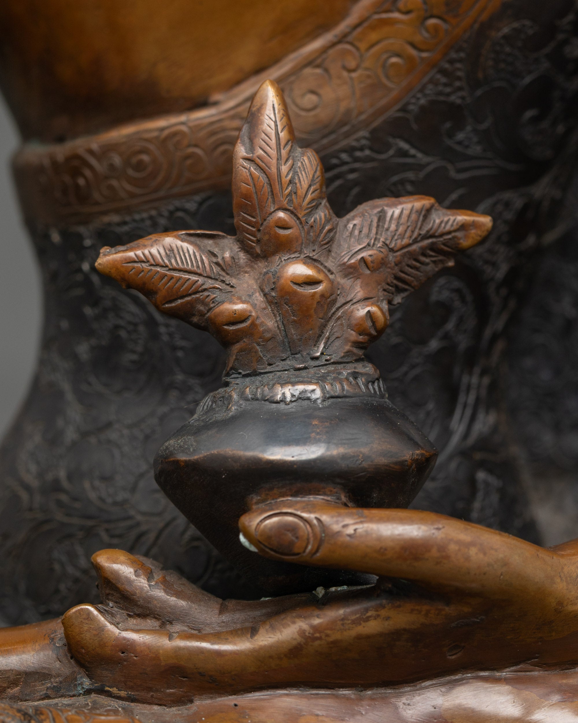 Oxidized Medicine Buddha Statue | Spiritual Gift for Healing & Peace