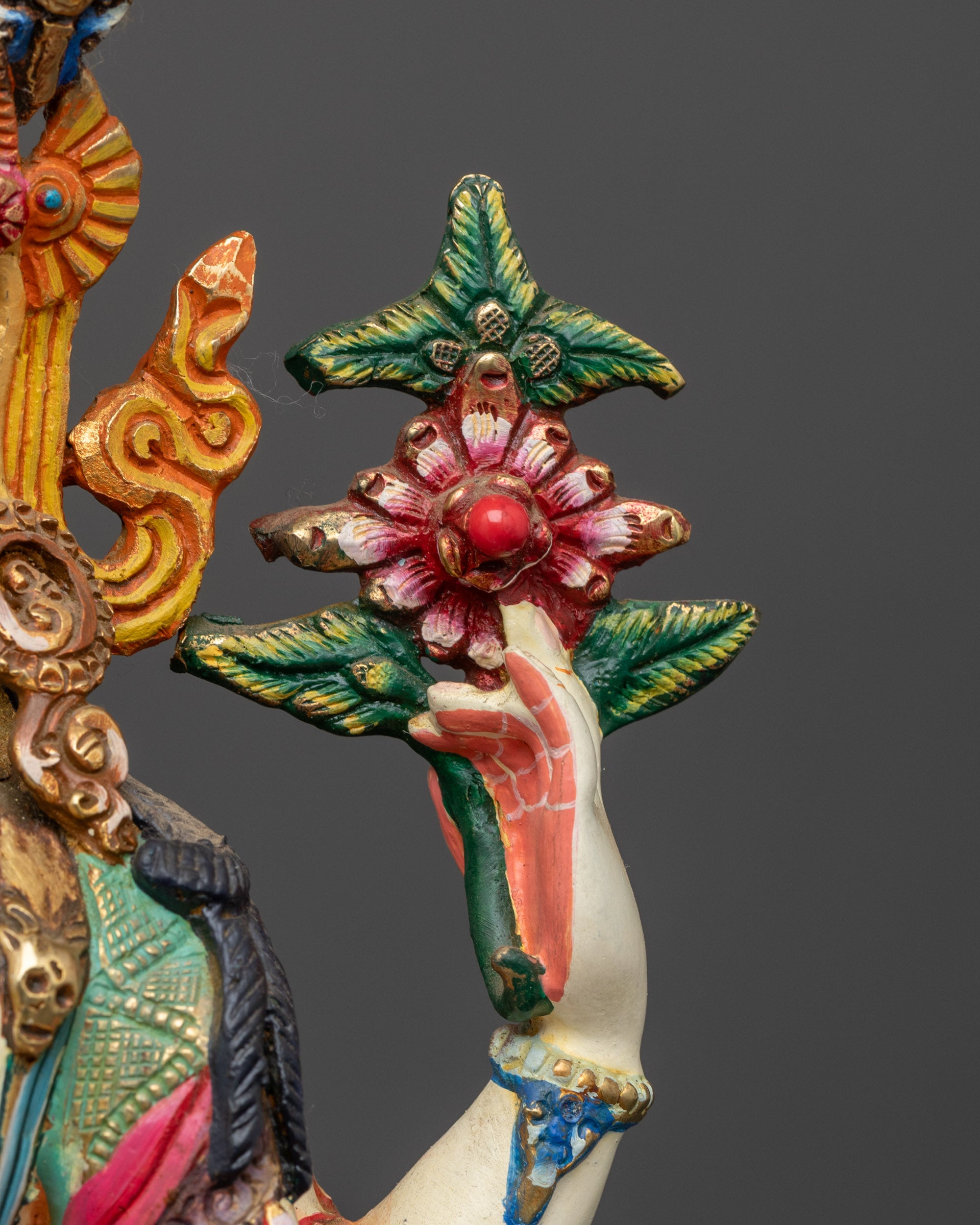 Hand-Painted Chenrezig Statue | Exquisite Craftsmanship from Nepal