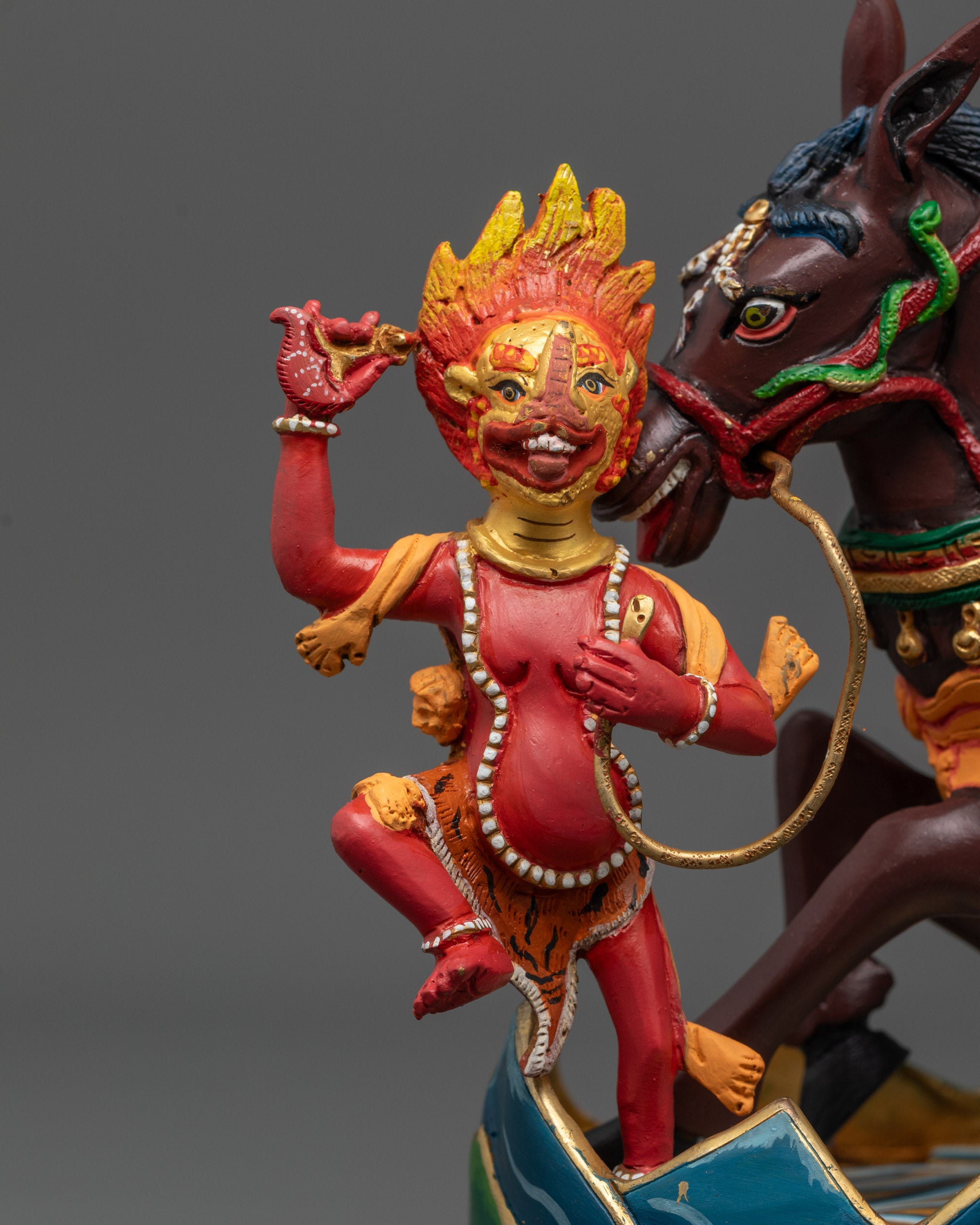 Shop Tibetan Palden Lhamo Riding Mule Statue