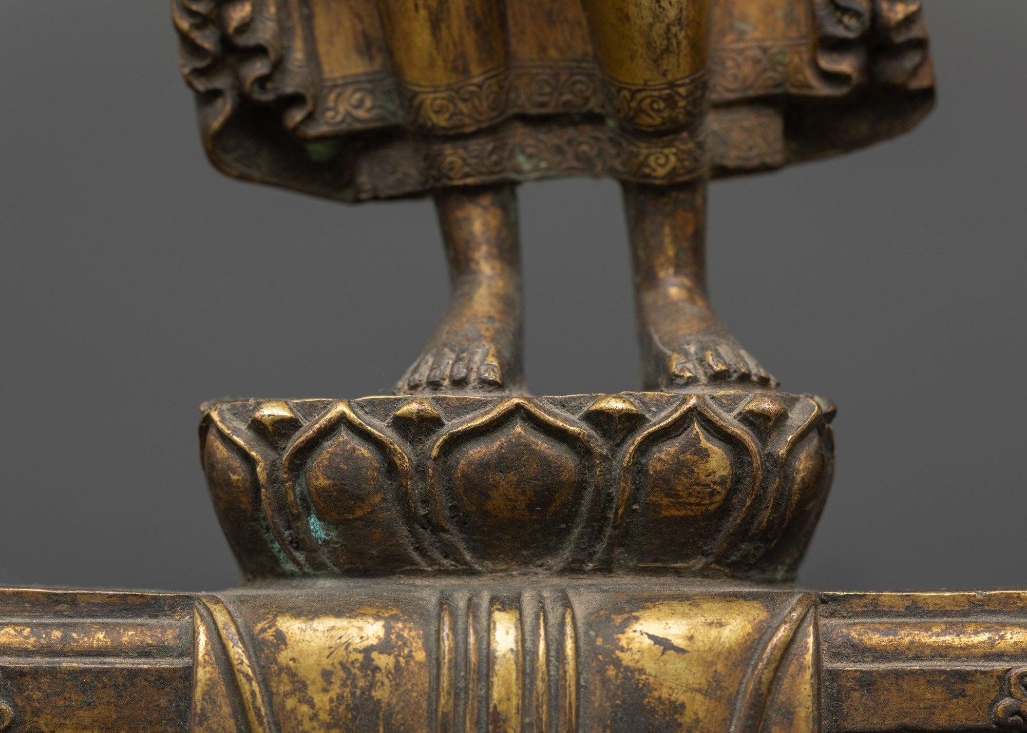 Antique Standing Shakyamuni Buddha Sculpture | Timeless Devotion