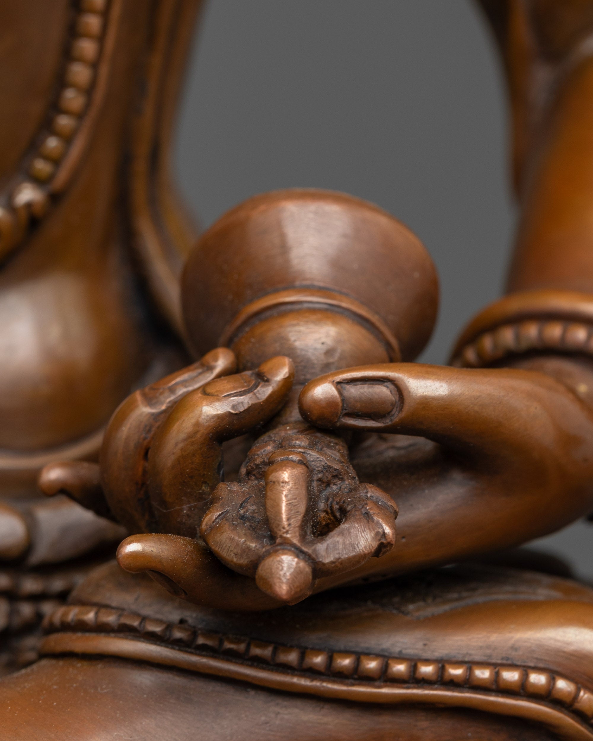 Traditional Oxidized Vajrasattva Statue | Buddhist God of Purification