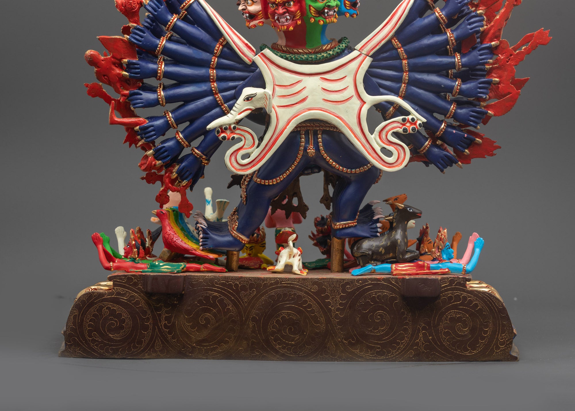 Himalayan Yamantaka Statue | Traditional Nepalese Buddhist Art