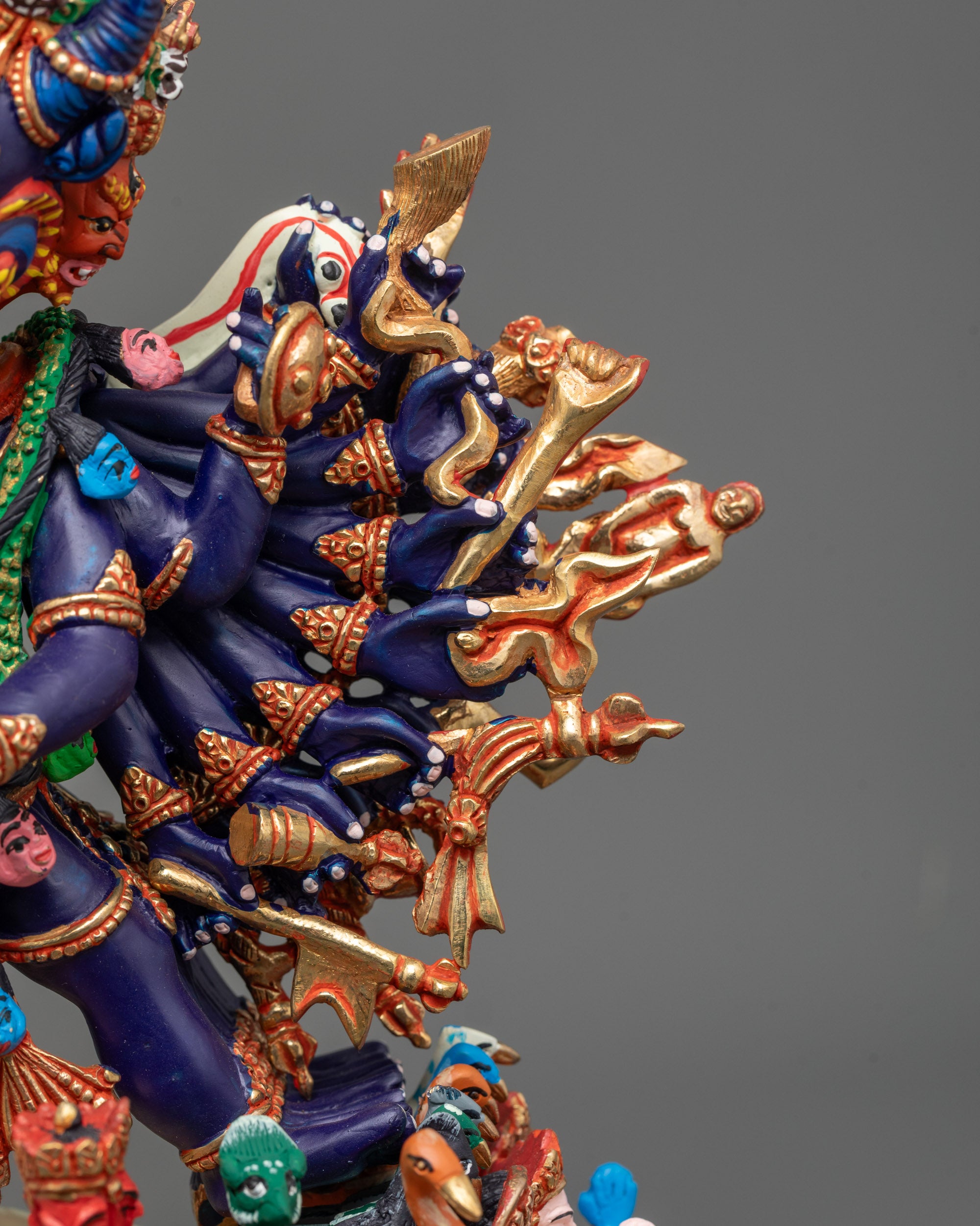 Nepalese Yamantaka Statue | Authentic Buddhist Protector