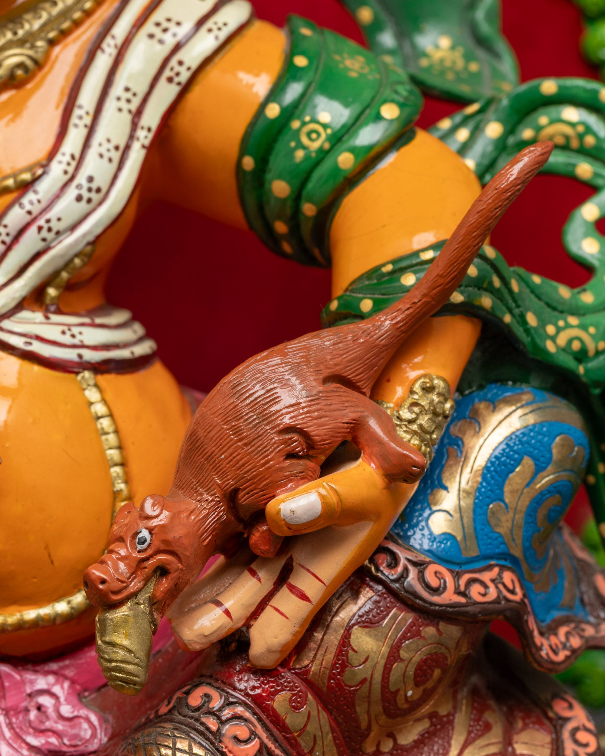 Authentic Vaishravana Statue | Traditional Nepalese Craftsmanship