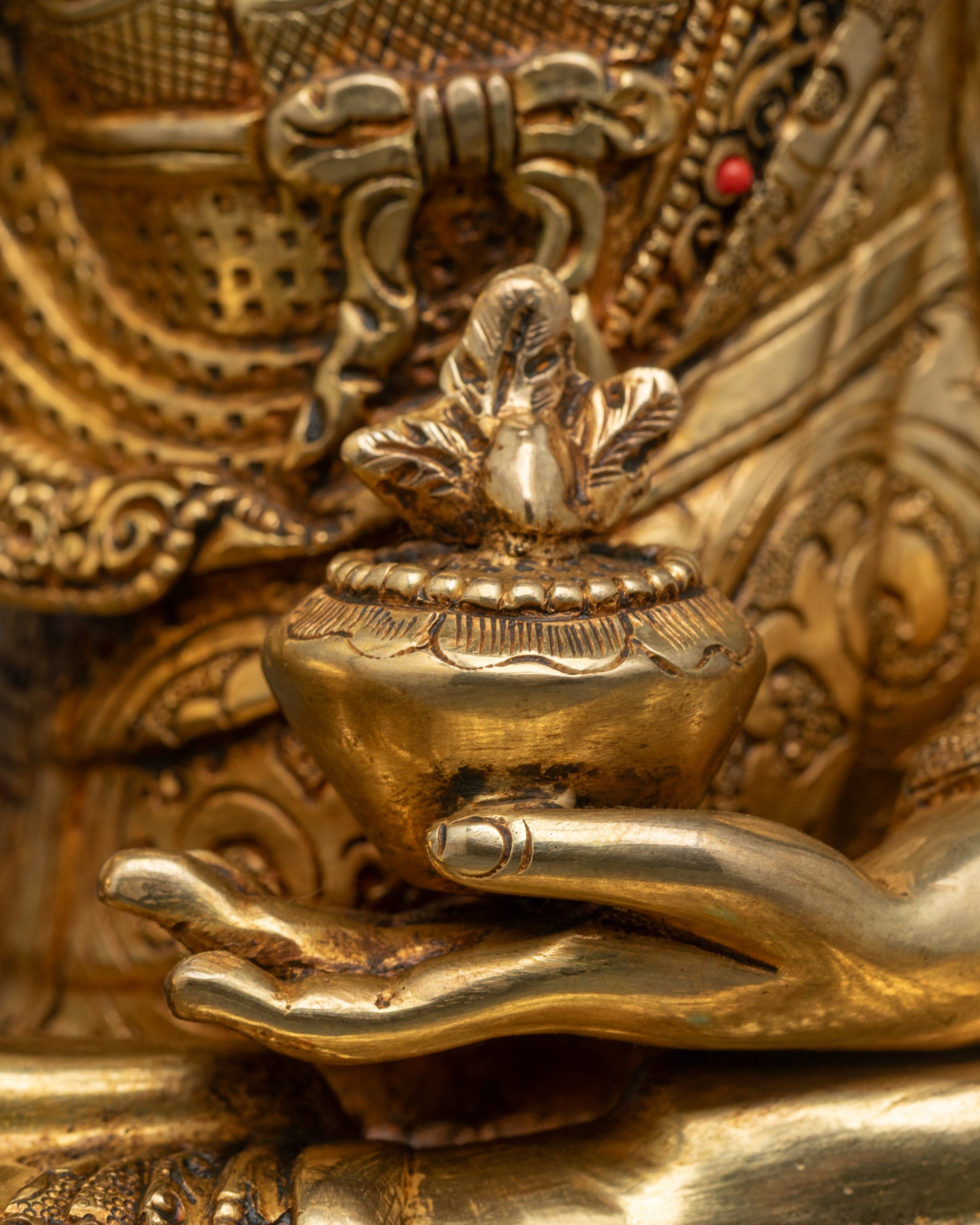 Detailed Medicine Buddha Sculpture | Exquisite Healing Statue for Altar