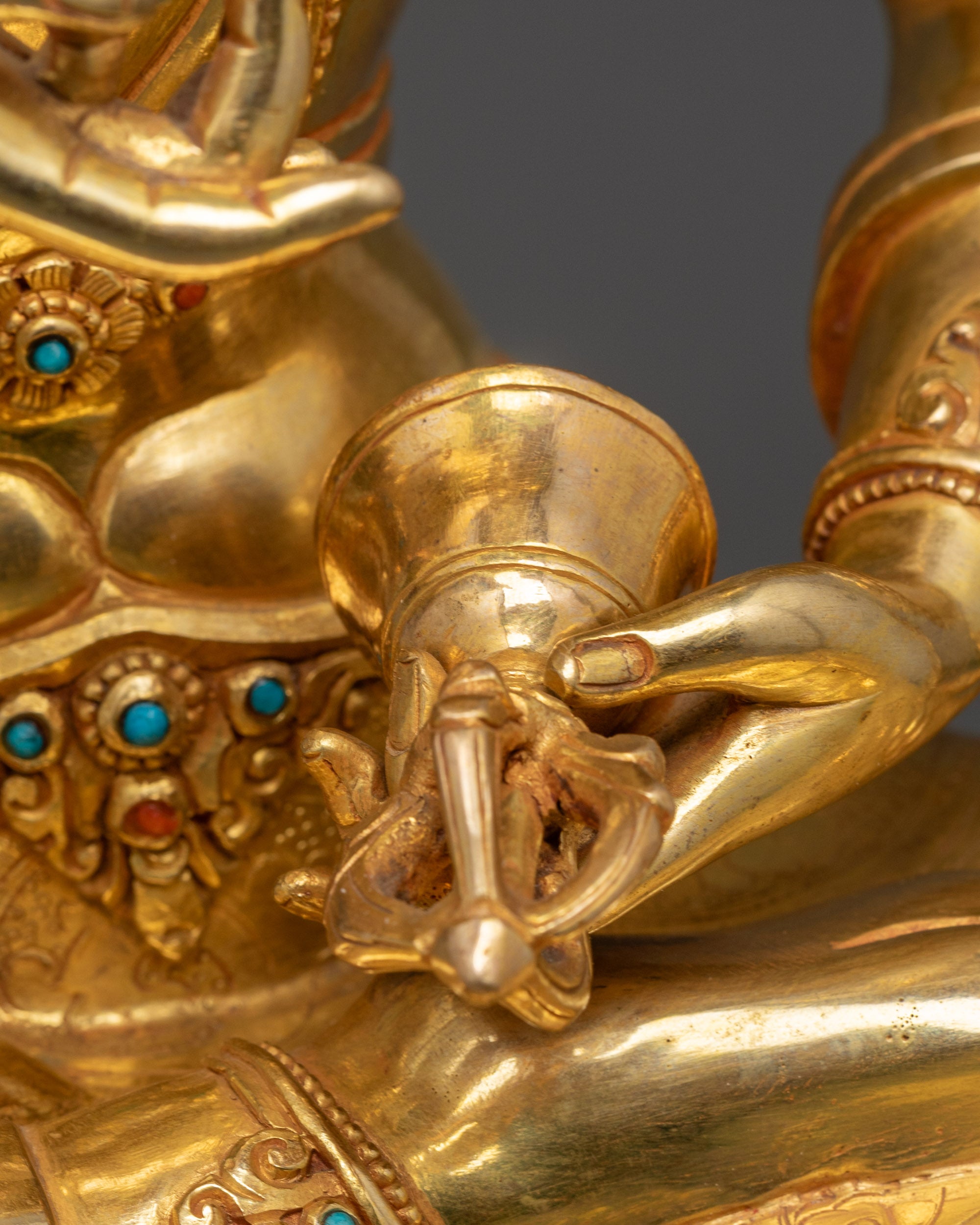 Hand-Forged Vajrasattva Statue | Himalayan Buddhist Craftsmanship