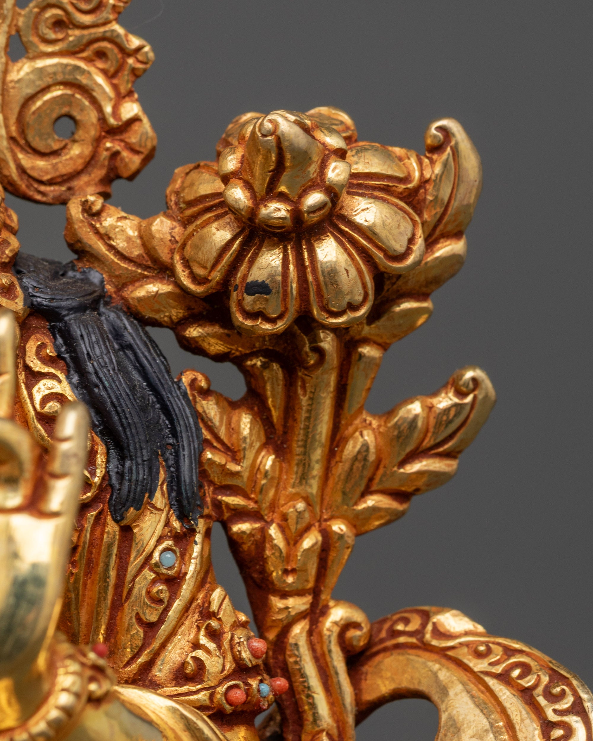 Blessed Green Tara Statue | Intricate Copper Art