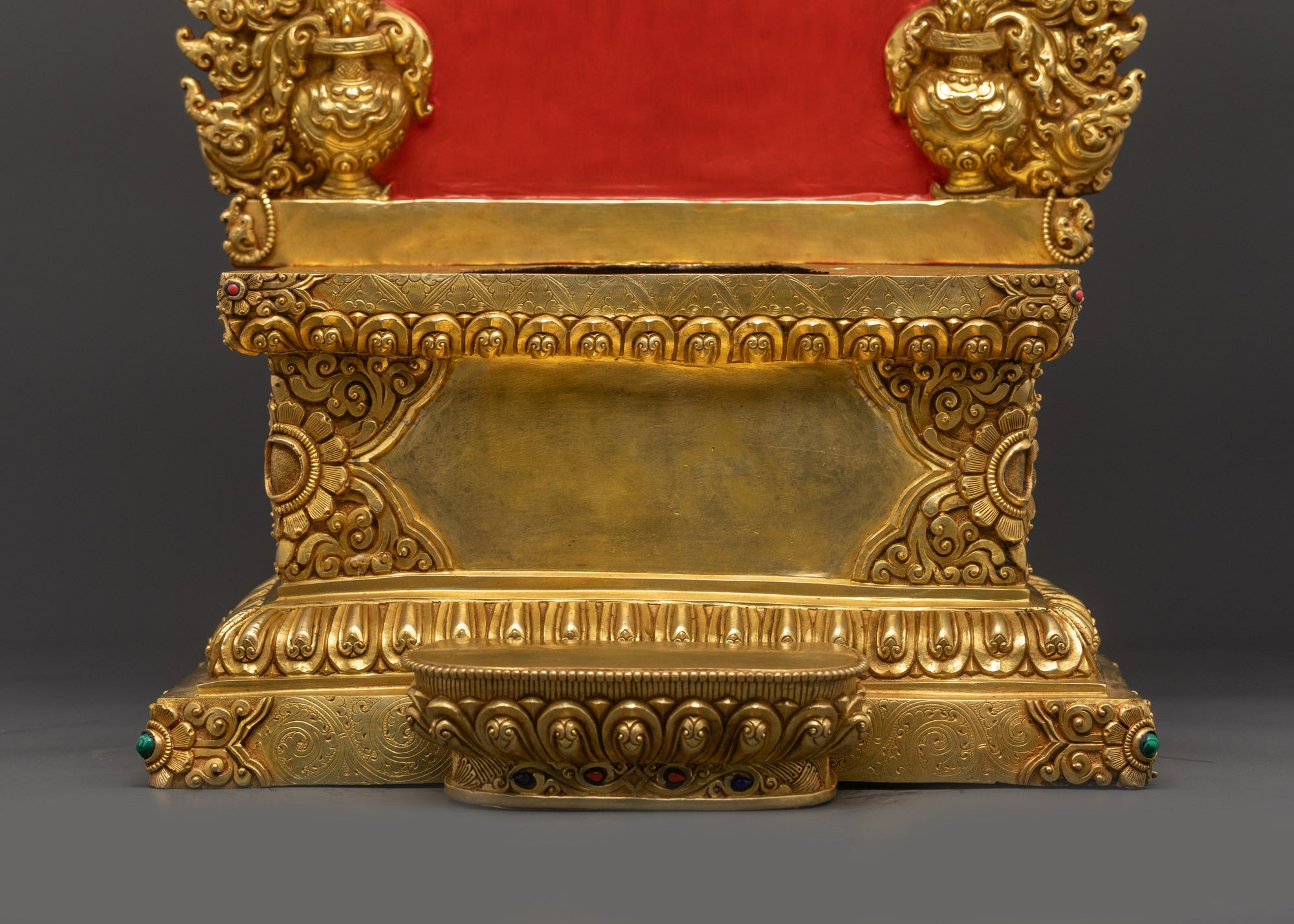 Maitreya Buddha Statue | Himalayan Artwork with 24K Gold-Gilded Face