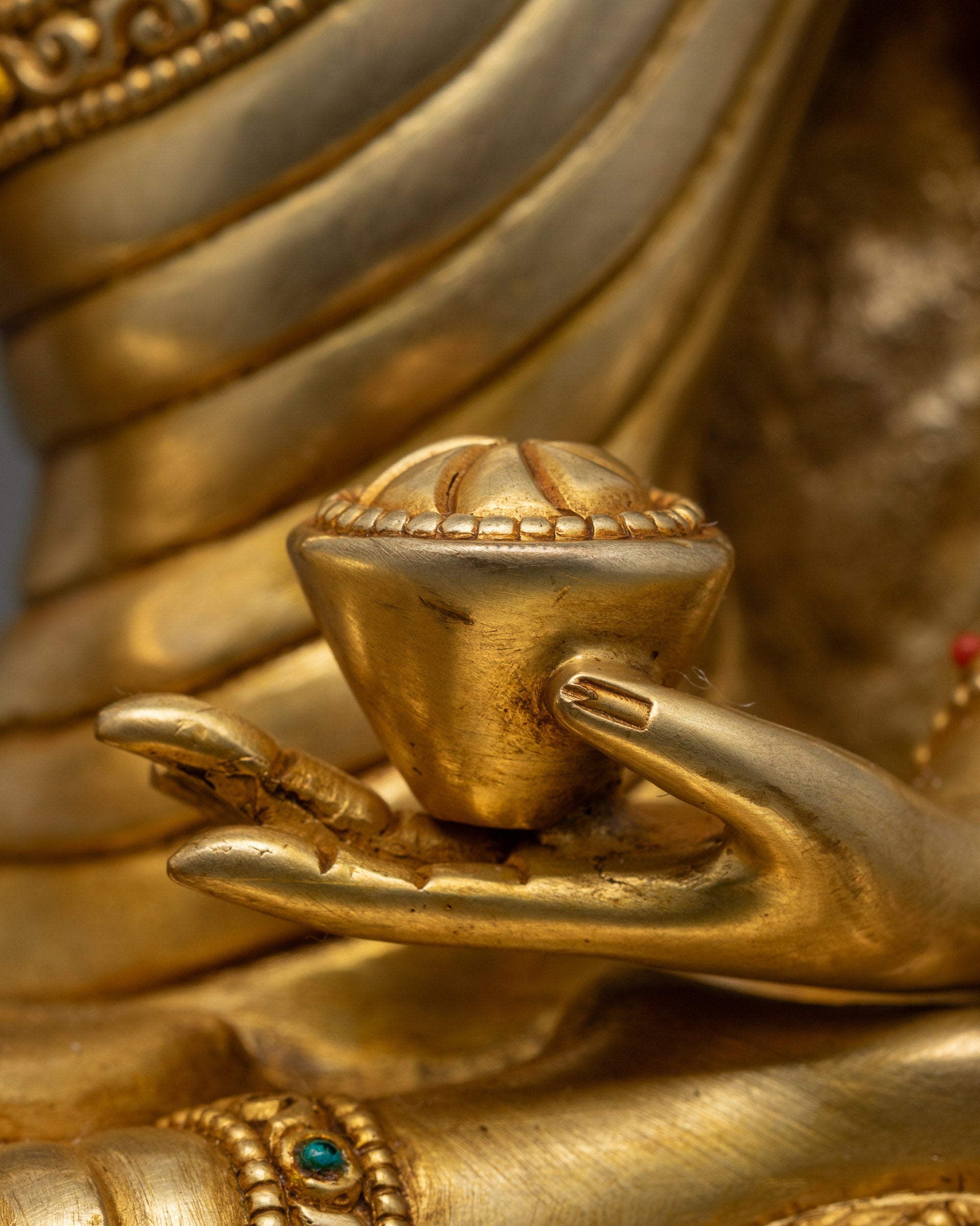 Enlightened Shakyamuni Buddha Statue | Spiritual Decor from Nepal