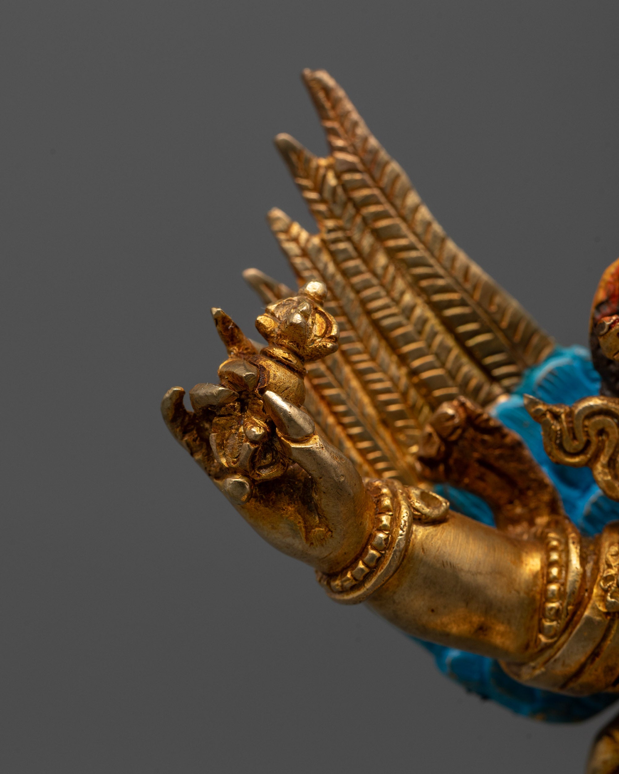 Nepalese Dorje Phurba Statue | Copper Vajrakilaya Sculpture