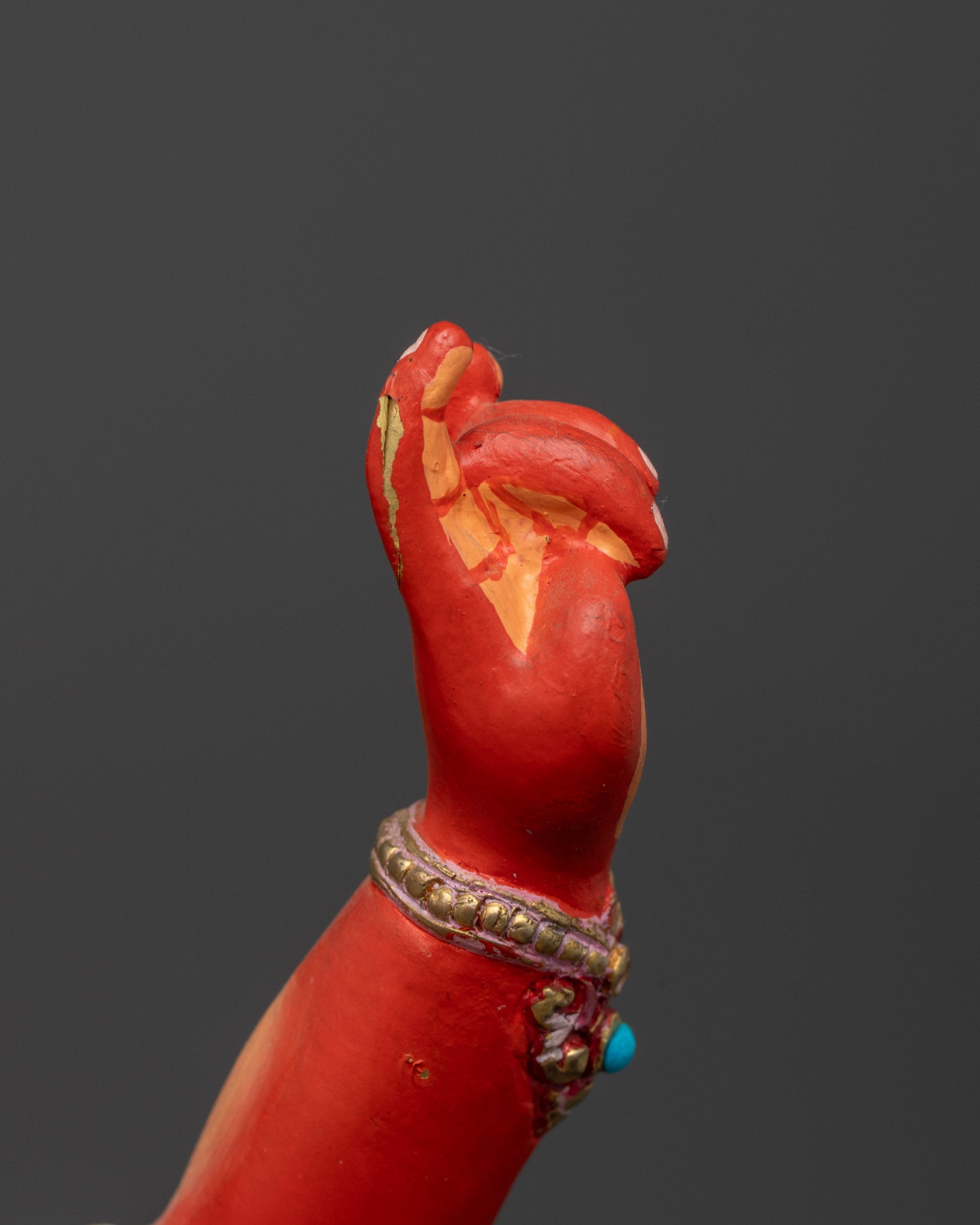 Red Hued Virupa Statue | Spiritual Sculpture for Spiritual Altars