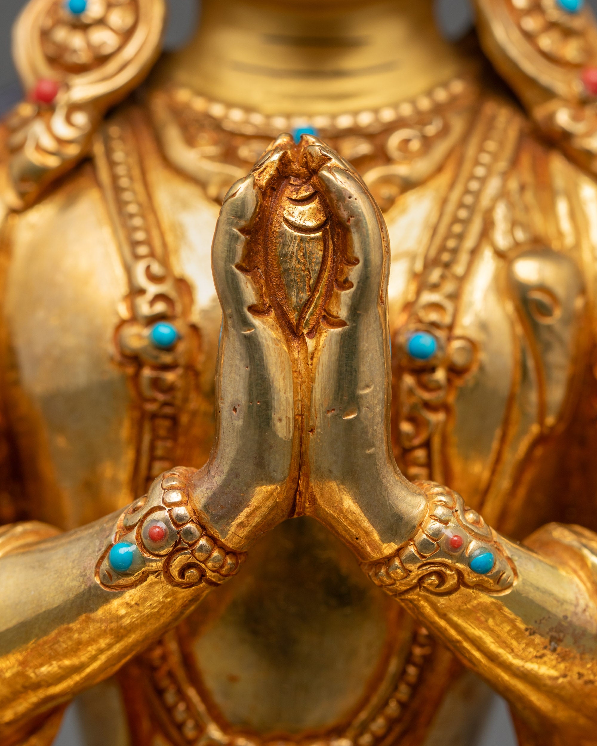 Handmade Chenrezig Statue from Nepal | Tibetan Avalokiteshvara