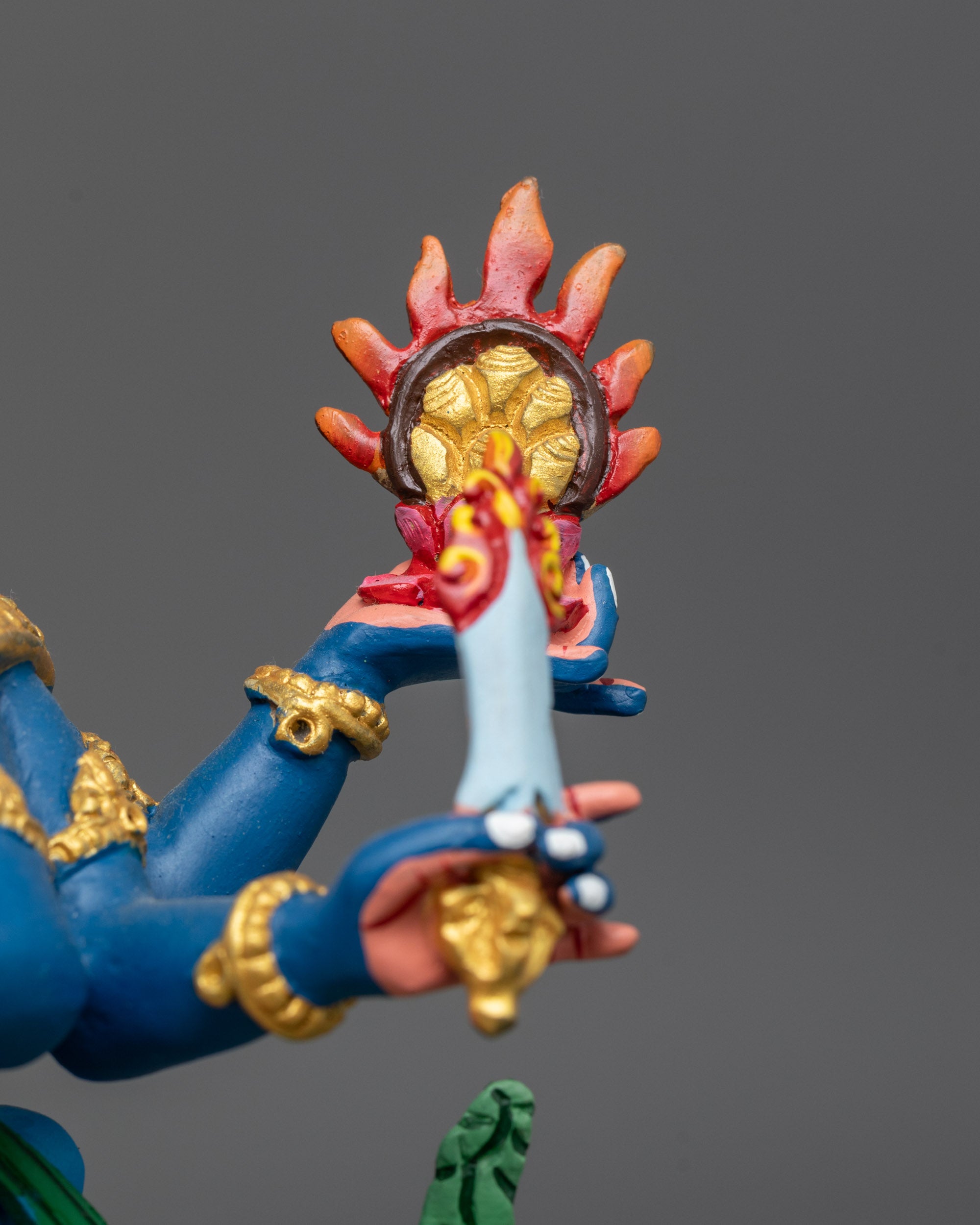 Guhyasamaja Consort Statue | Spiritual Copper Sculpture from Nepal