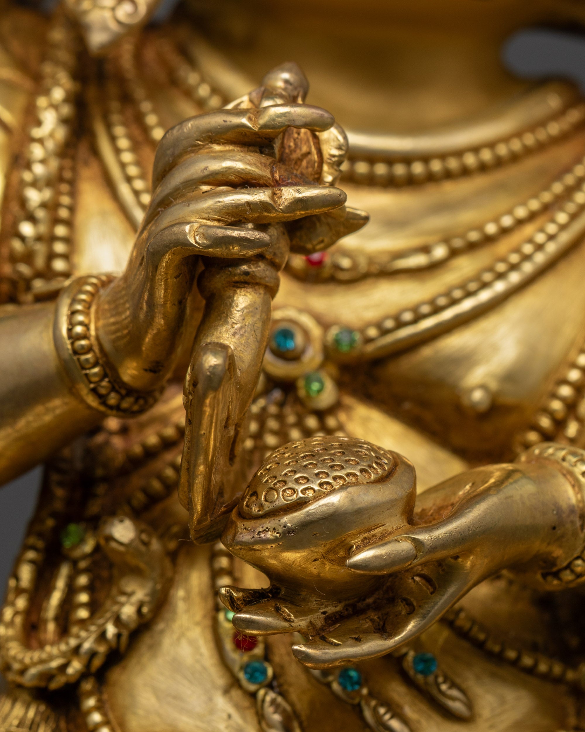 4 Armed Mahakala Statue | Handmade Protector God