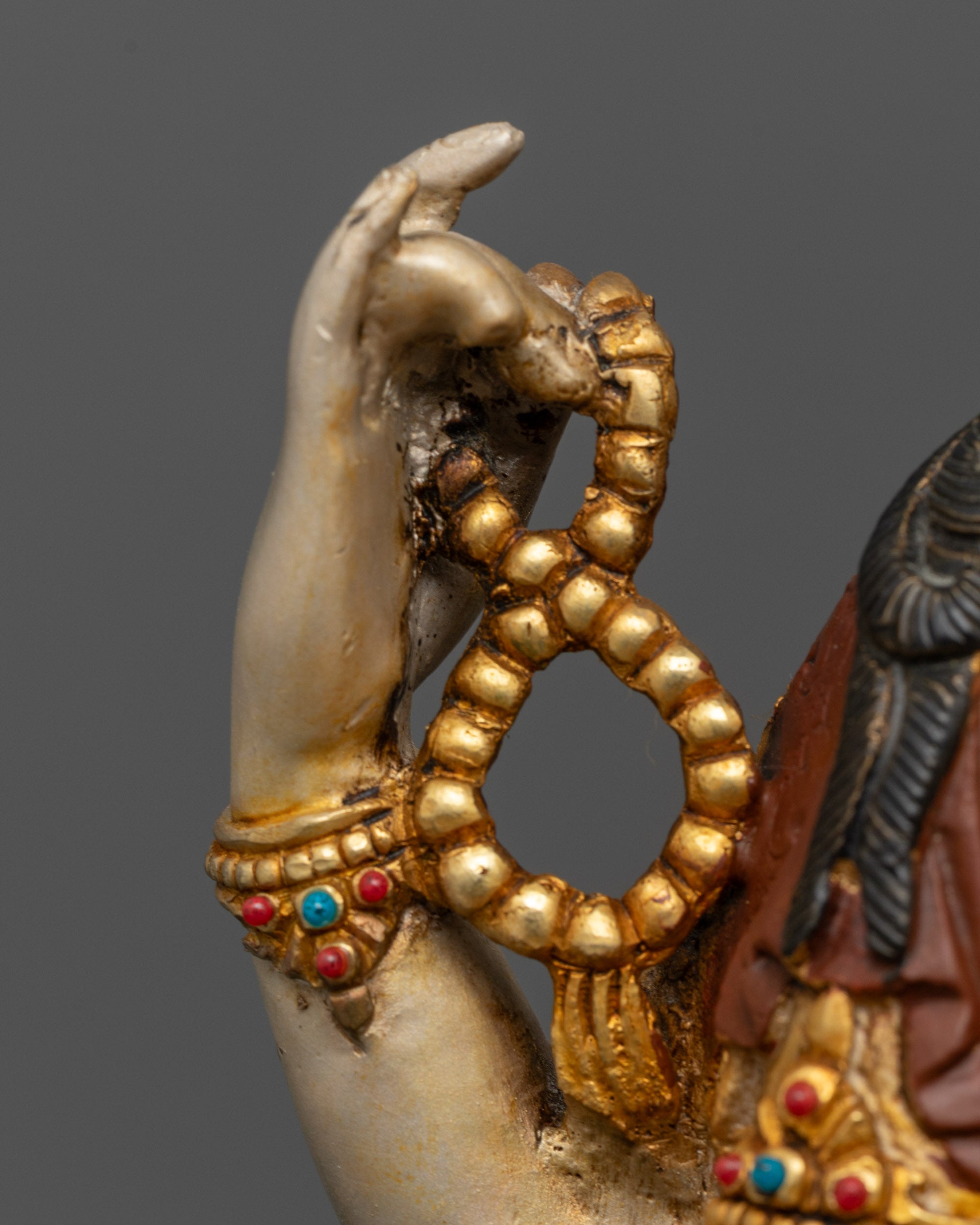 Tibetan four-Armed Chenrezig Statue | Bodhisattva Deity of Compassion