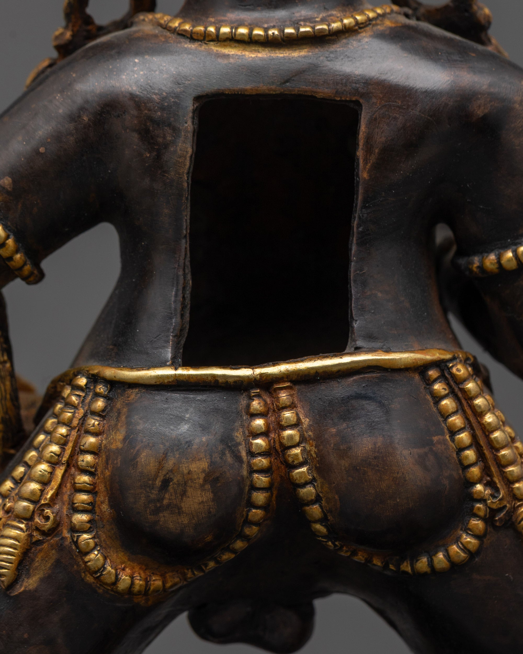 Black Dzambhala Statue | Buddhist Wealth God Statue for Fortune