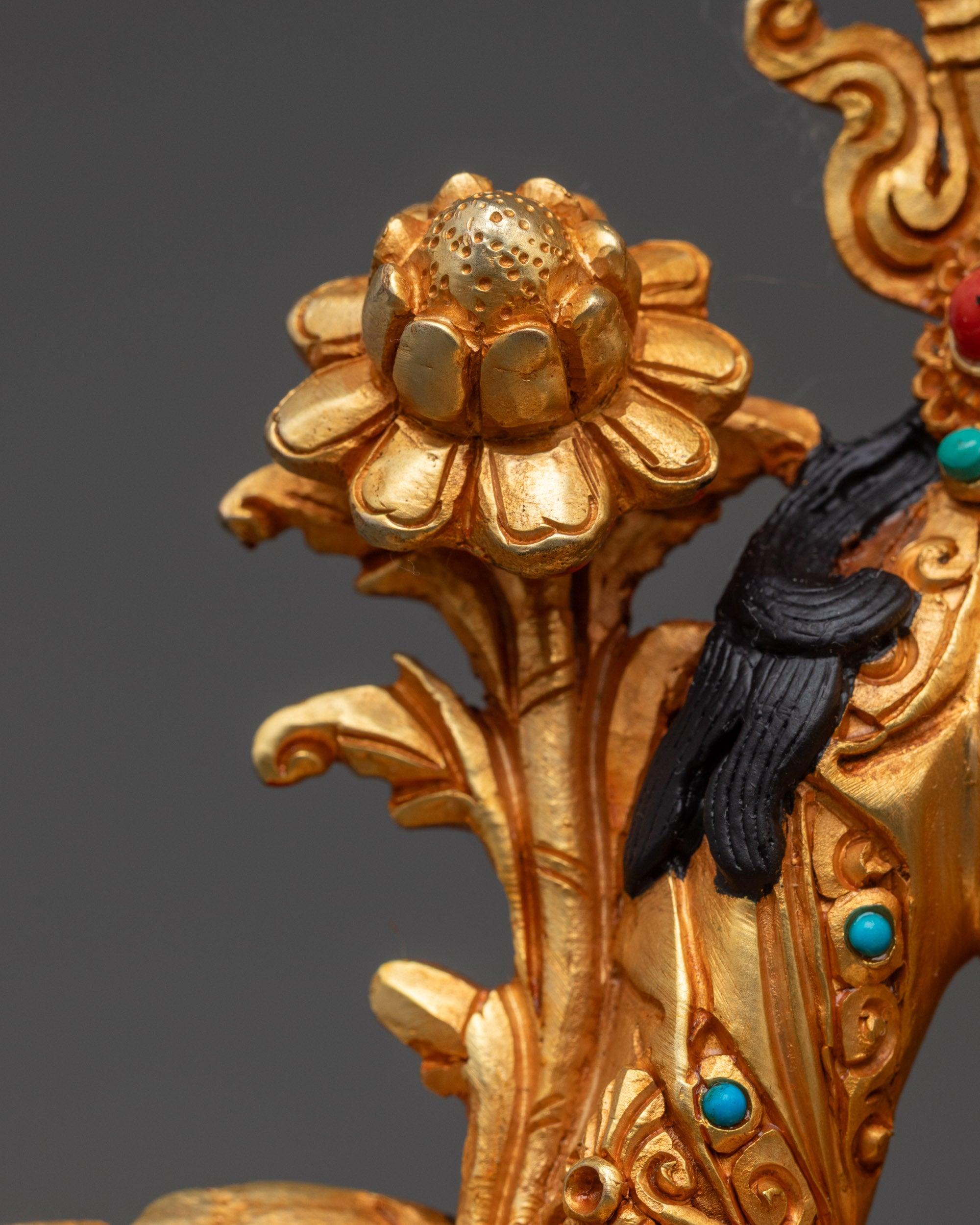 Hand-Carved Green Tara Statue | Divine Compassion Deity from Nepal
