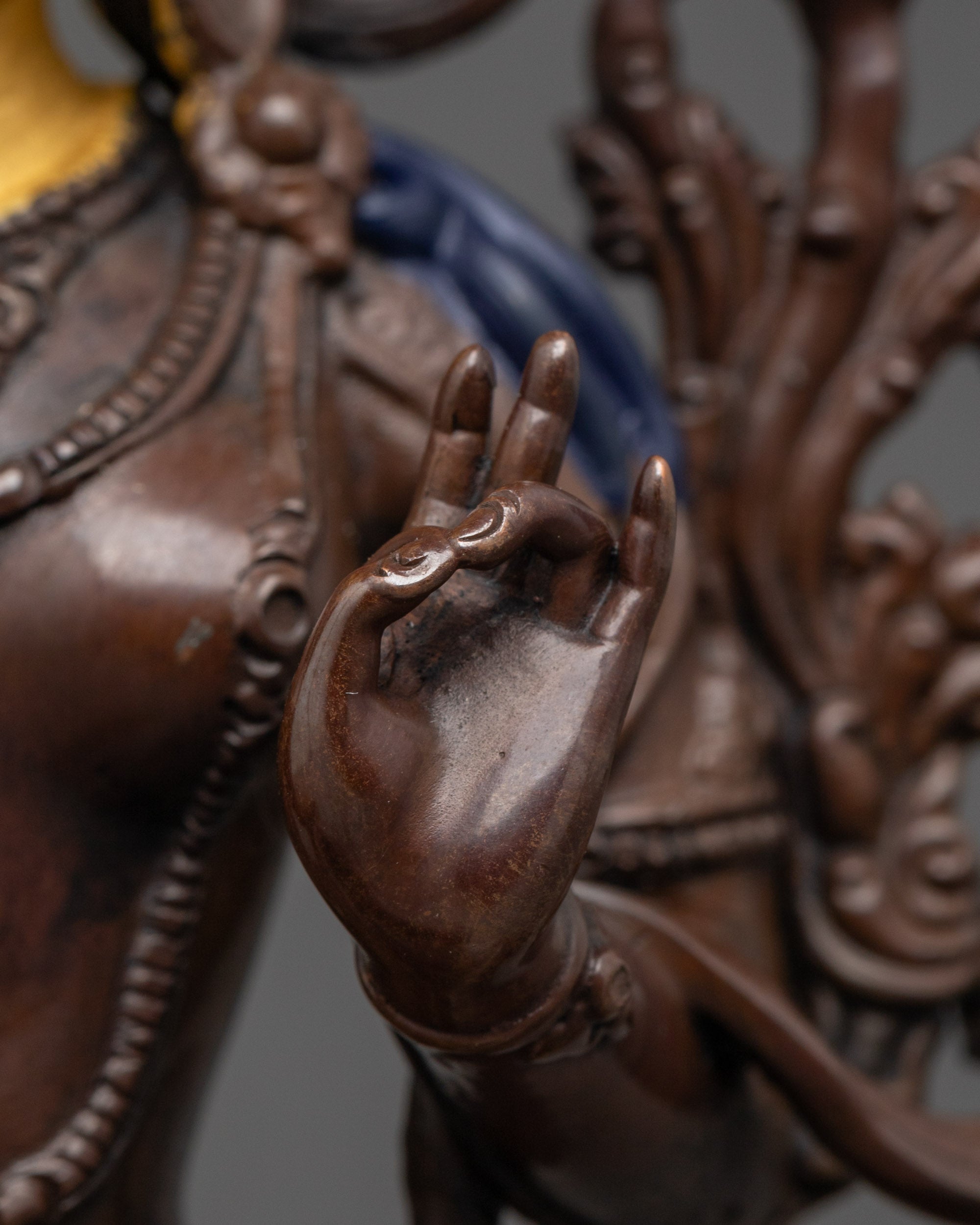 Oxidized Green Tara Statue | Handcrafted Tibetan Buddhist Deity