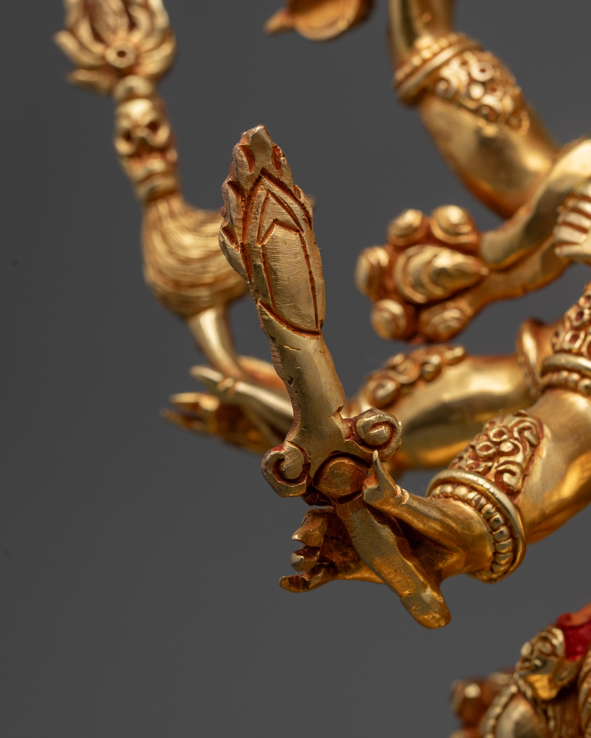Wrathful Dharmapala Statue | Artisan-Crafted Himalayan Spiritual Art