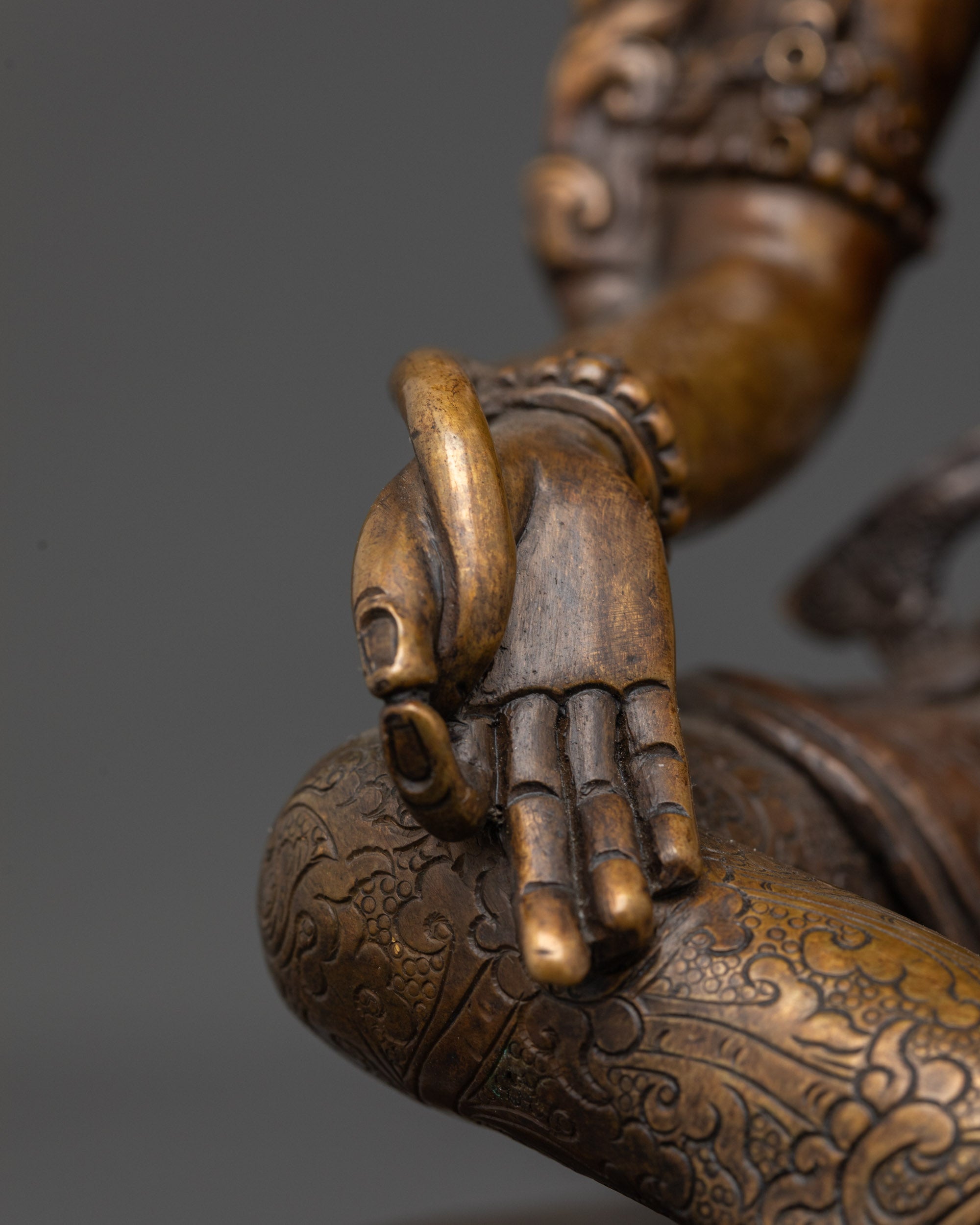 Majestic Green Tara Statue | Himalayan Traditional Buddhist Art