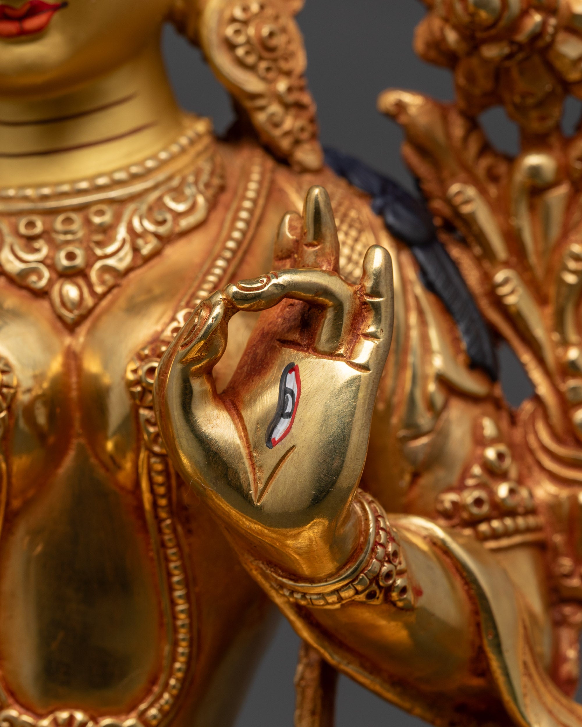 Handcrafted White Tara Sculpture | Spiritual Statue for Home Altar