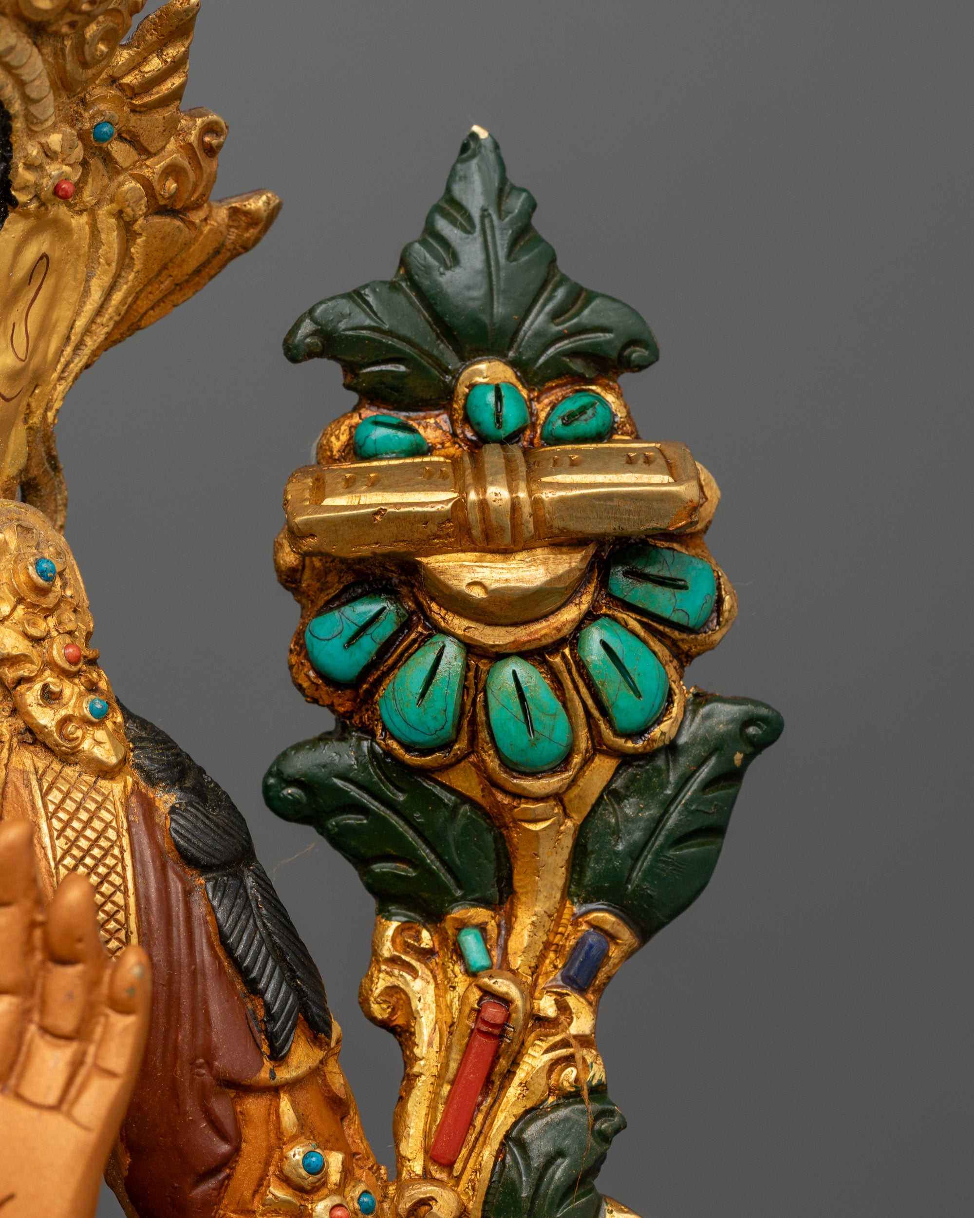 Rare Manjushri Statue | Detailed Nepalese Buddhist Artwork