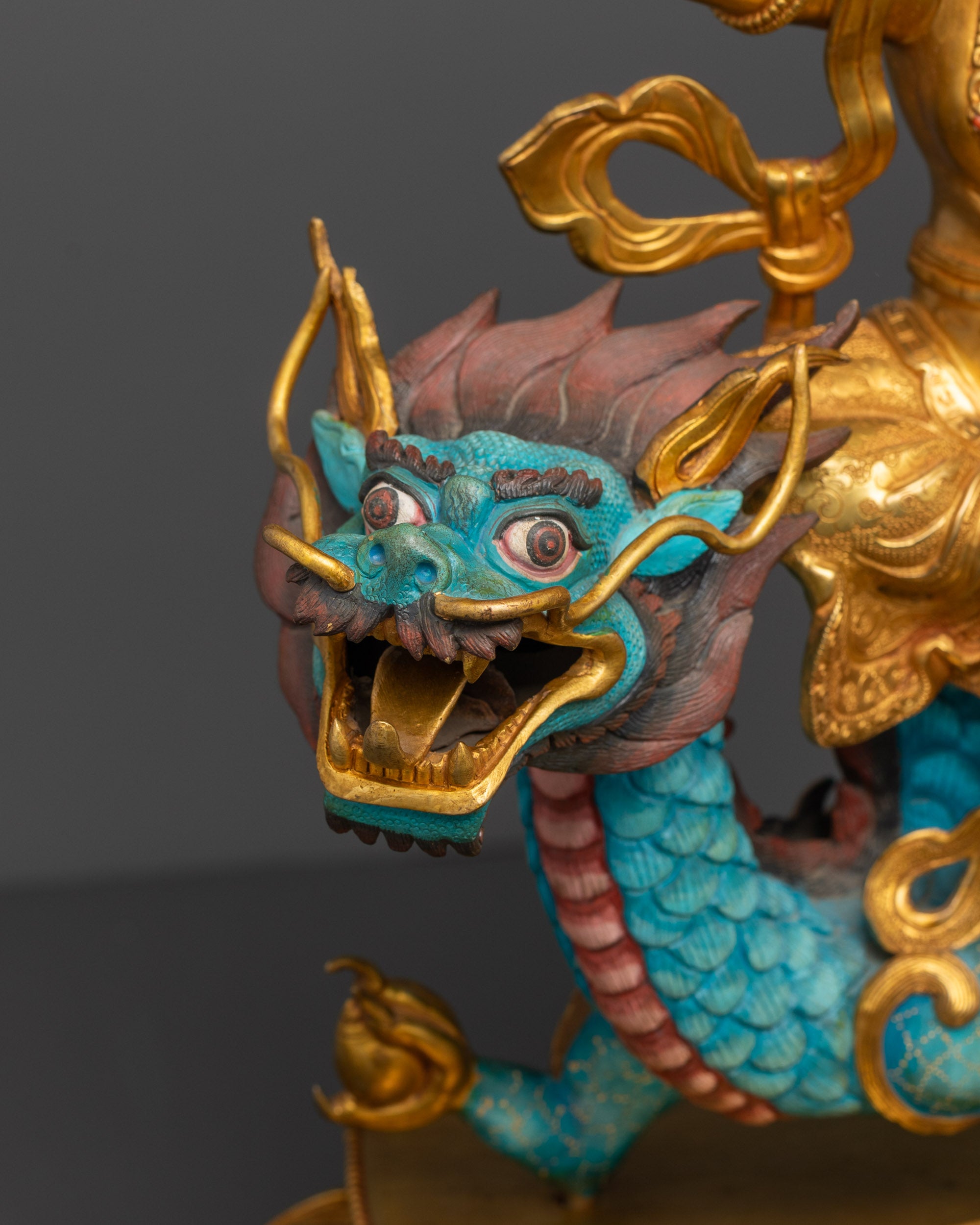 Wealth Deity White Dzambhala Statue | Prosperity Deity