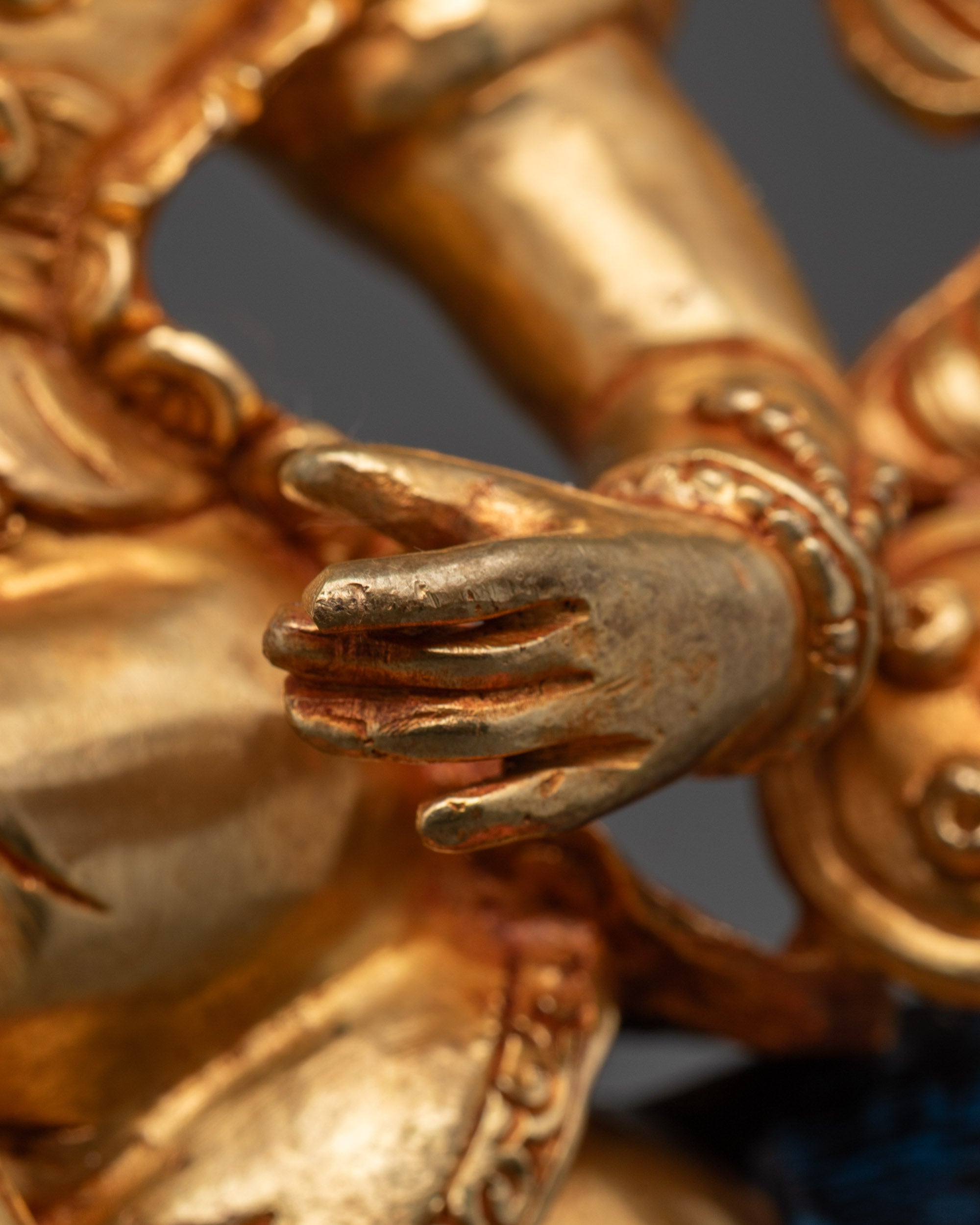 Tsengo Rolpa Chudan Statue | Handcrafted Buddhist Sculpture from Nepal