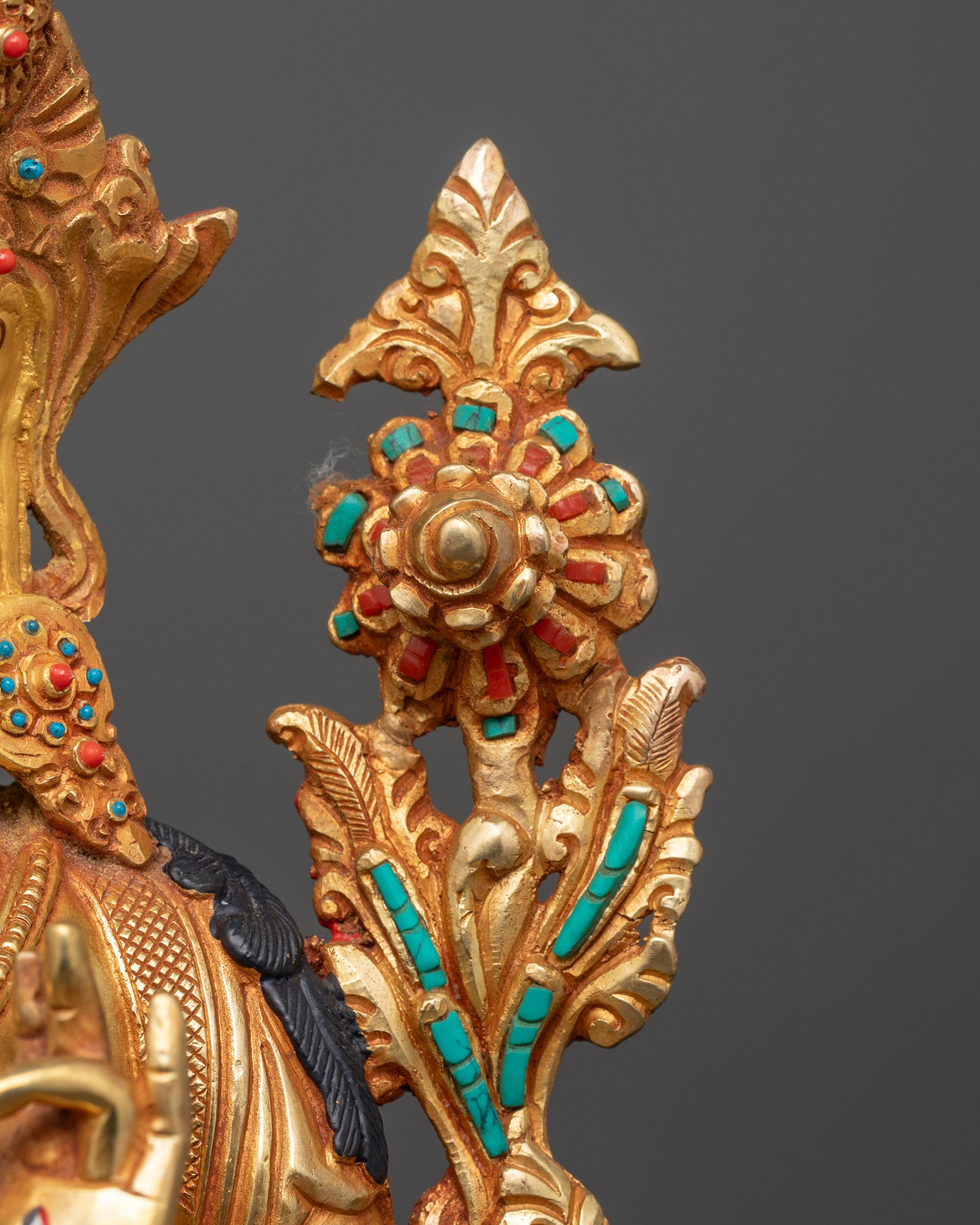Seven Eyed White Tara Statue | Tibetan Buddhist Healing