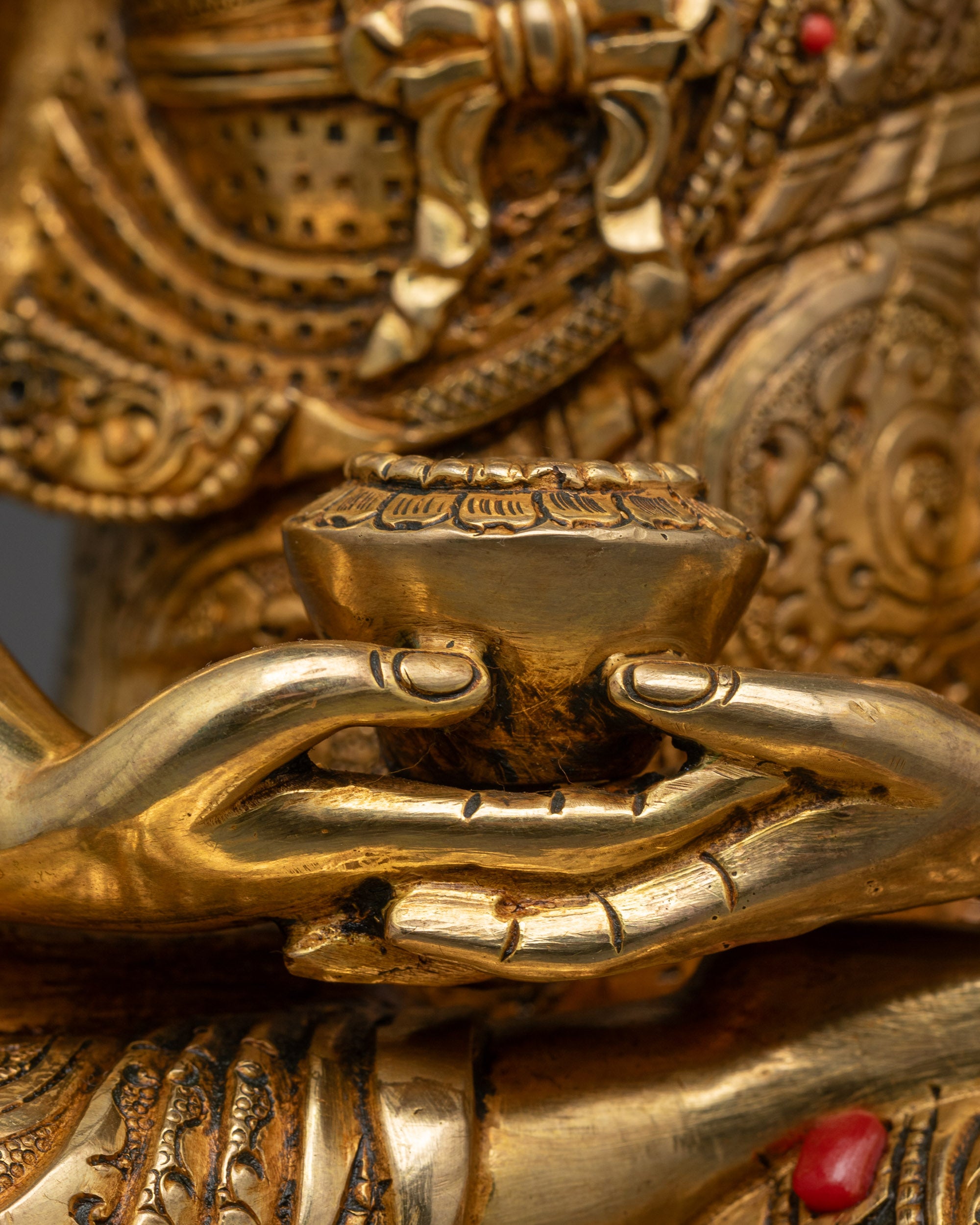 Tibetan Amitabha Buddha Statue | Traditional Nepalese Lost Wax Craft