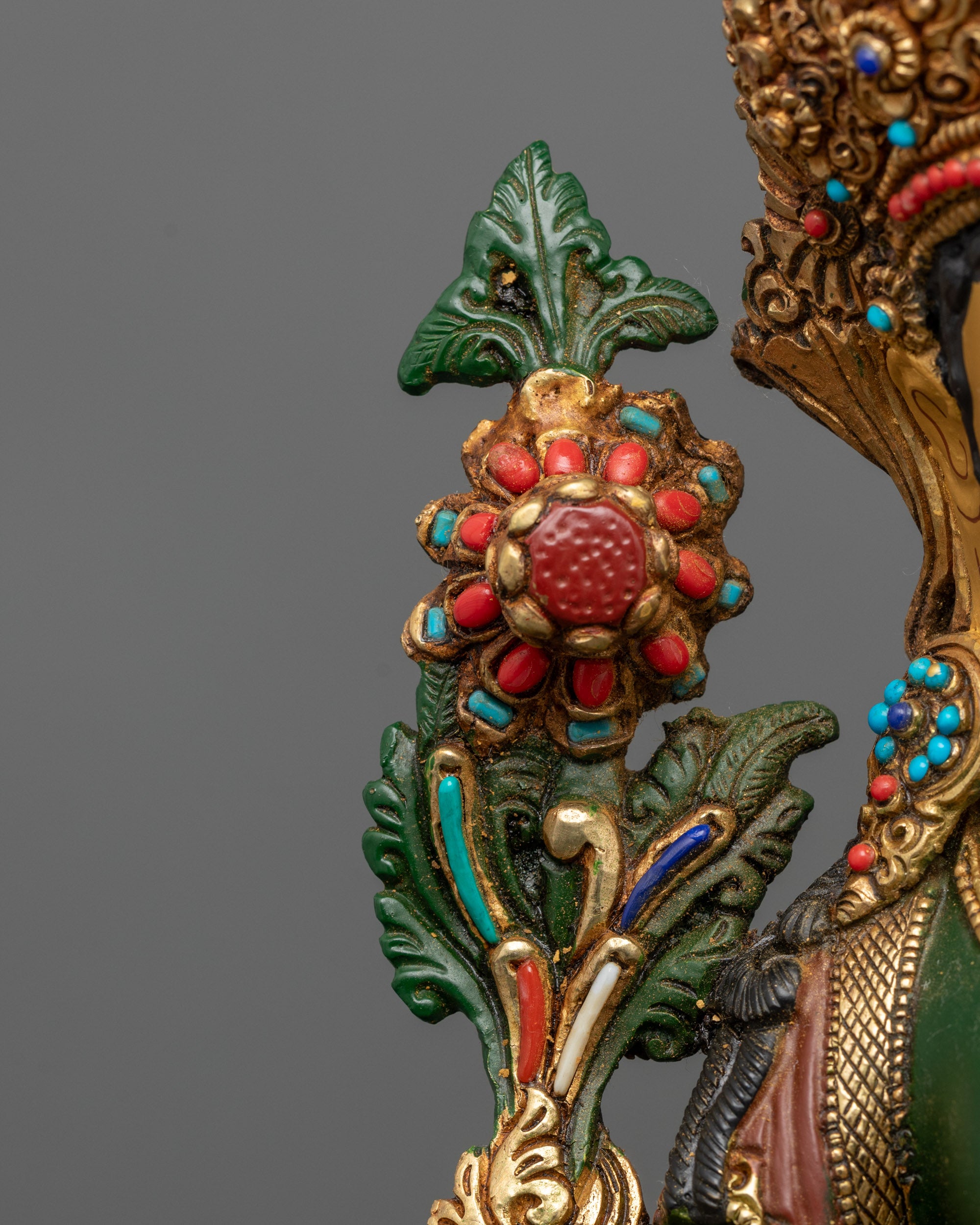 Premium Green Colored Green Tara Statue | Himalayan Artwork