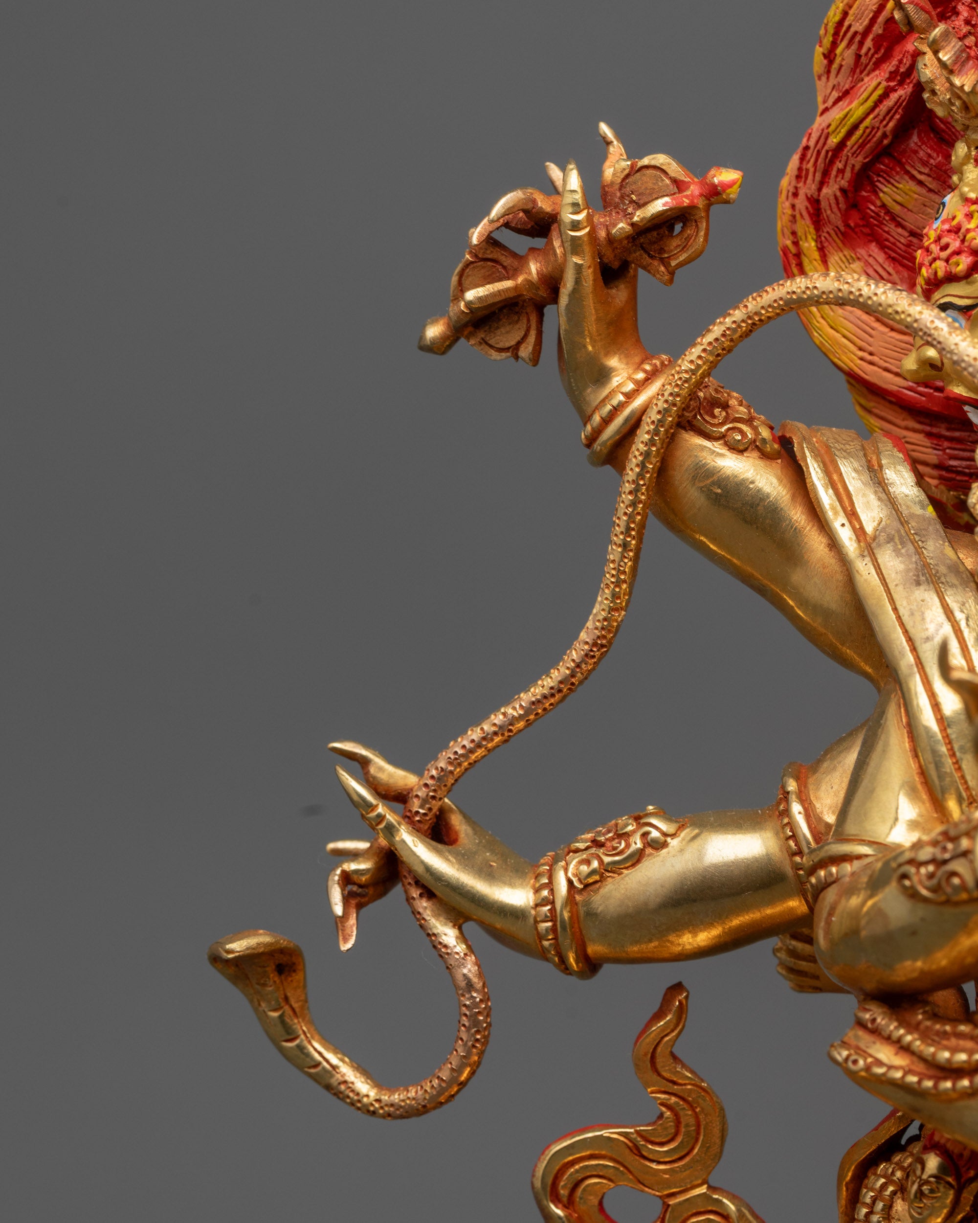 Mahachakra Vajrapani Consort Statue | Handmade Fierce Deity Sculpture
