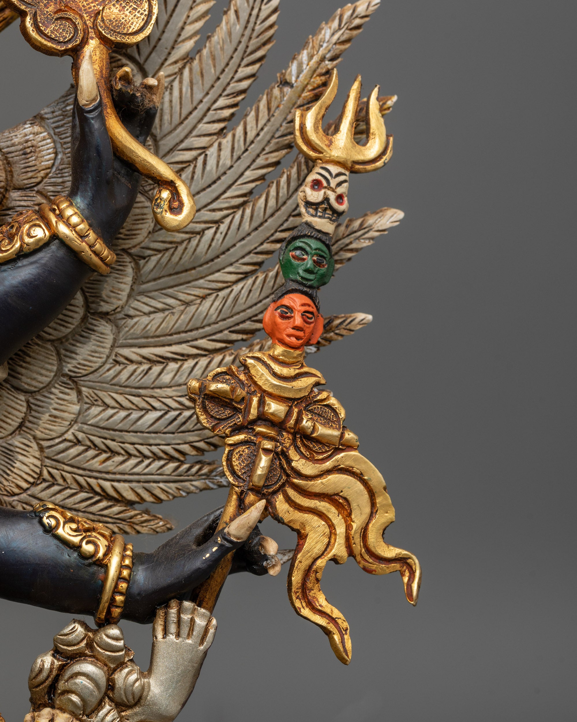 Divine Vajrakilaya Yab-Yum Statue | Tibetan Buddhist Ritual Artwork