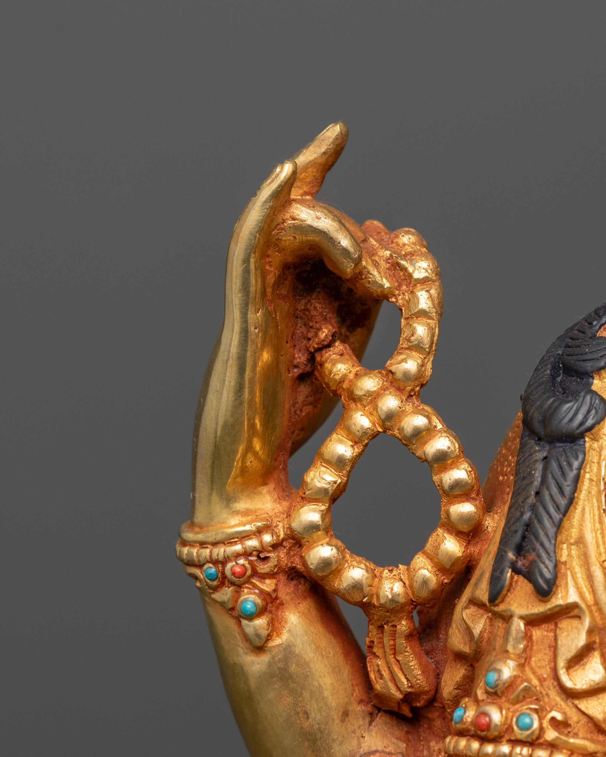 Tibetan Four Armed Handcrafted Chenrezig Statue