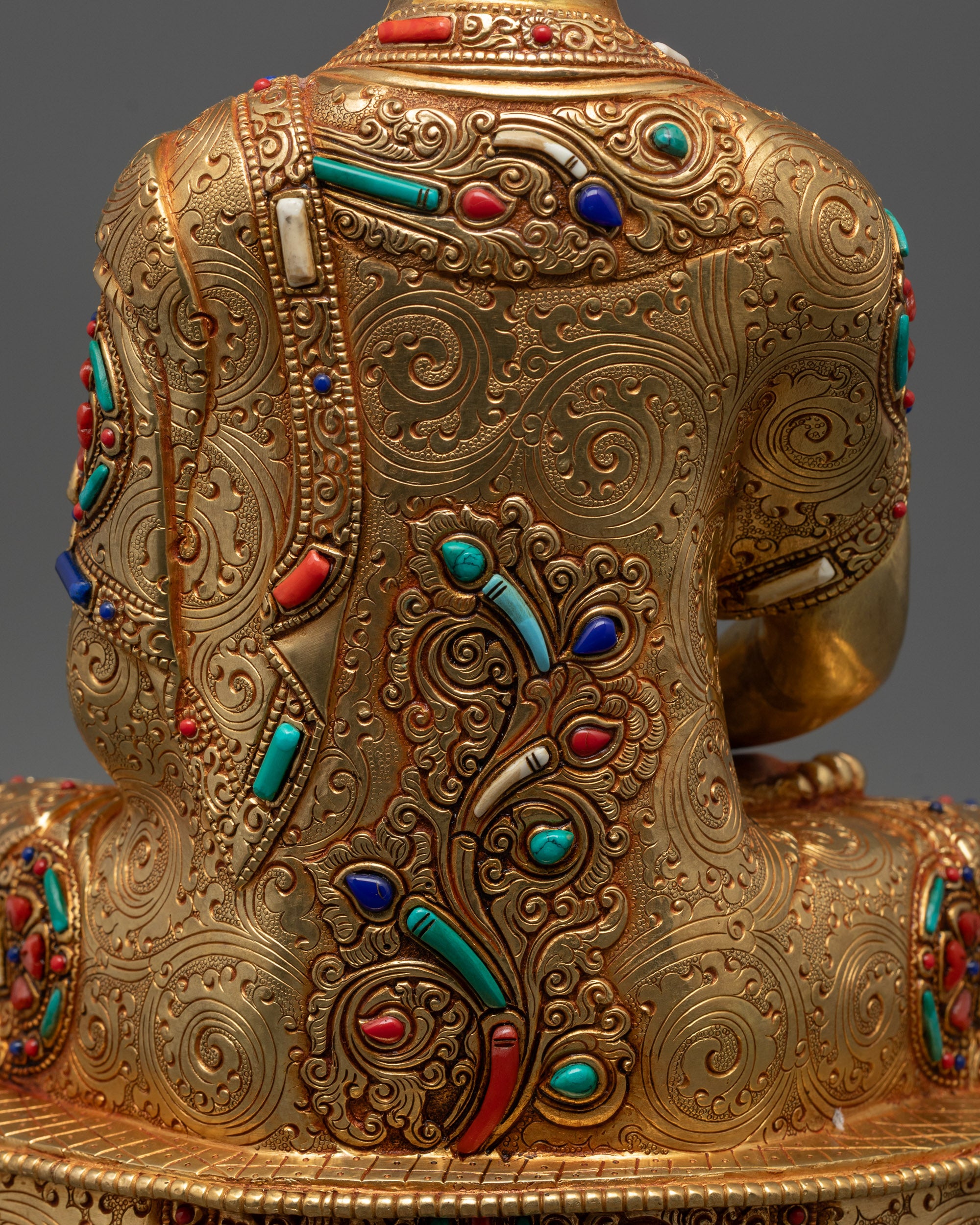 Amida Nyorai Statue | Traditional Nepalese Lost-Wax Buddhist Sculpture