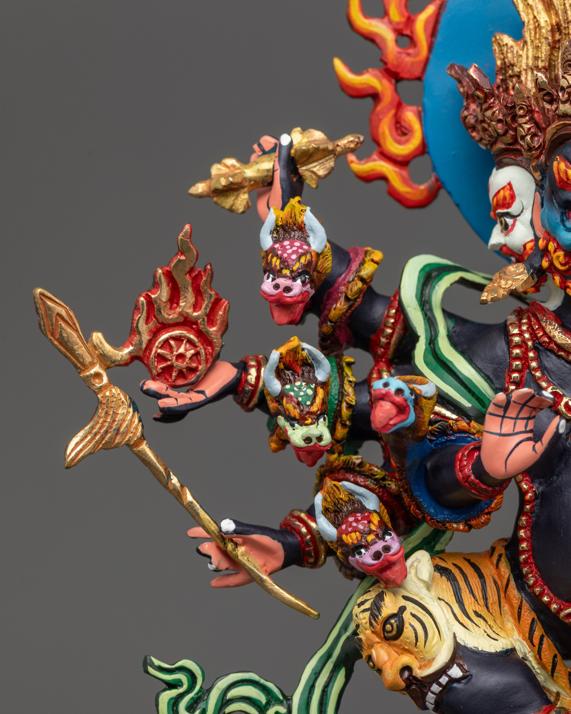 Handmade Ucchusma Statue | Authentic Nepalese Buddhist Art