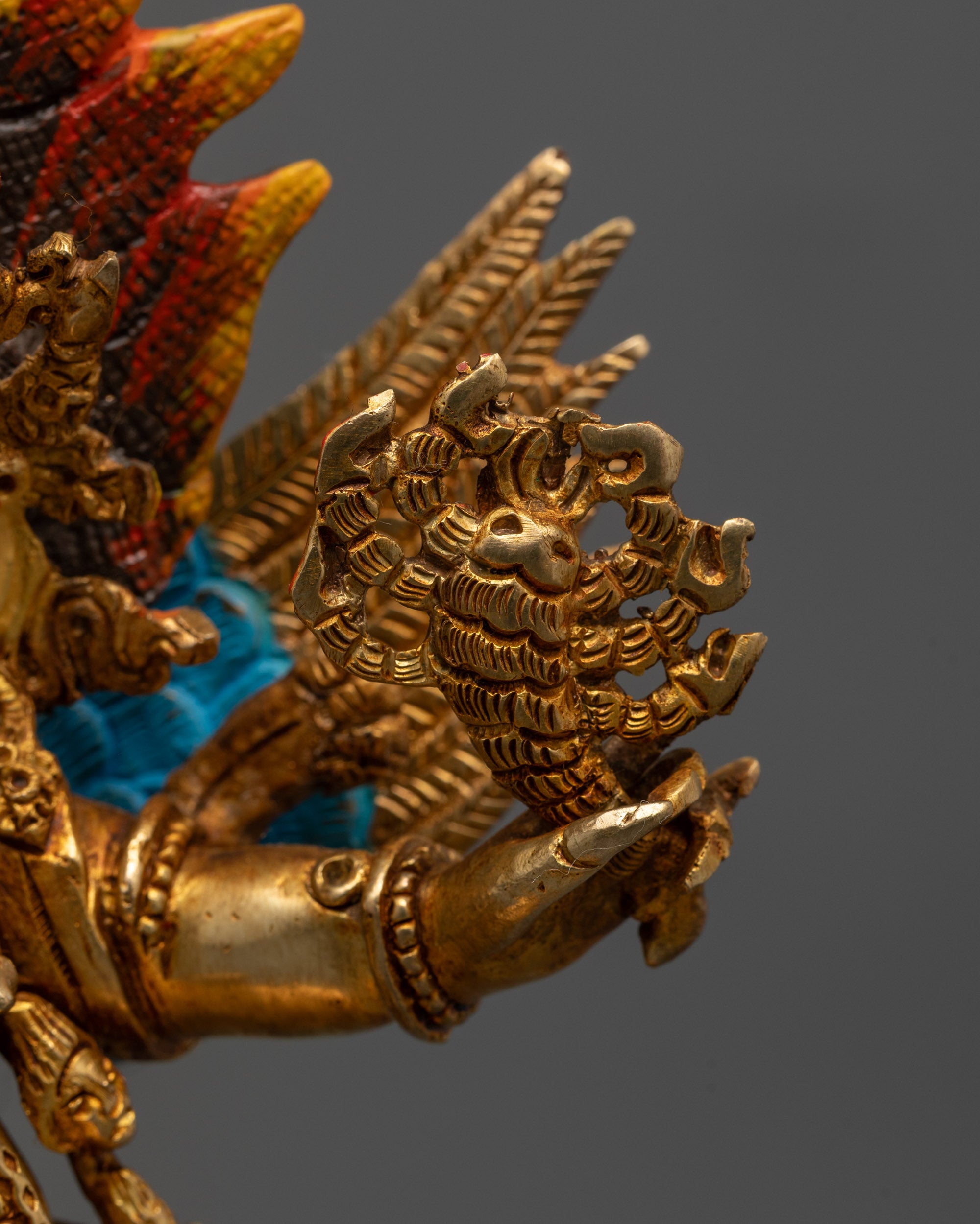 Nepalese Dorje Phurba Statue | Copper Vajrakilaya Sculpture
